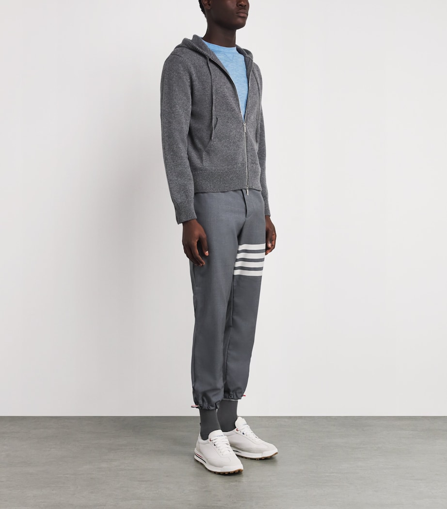 Virgin Wool Rib-Cuff T-Shirt LIGHT BLUE Image 2