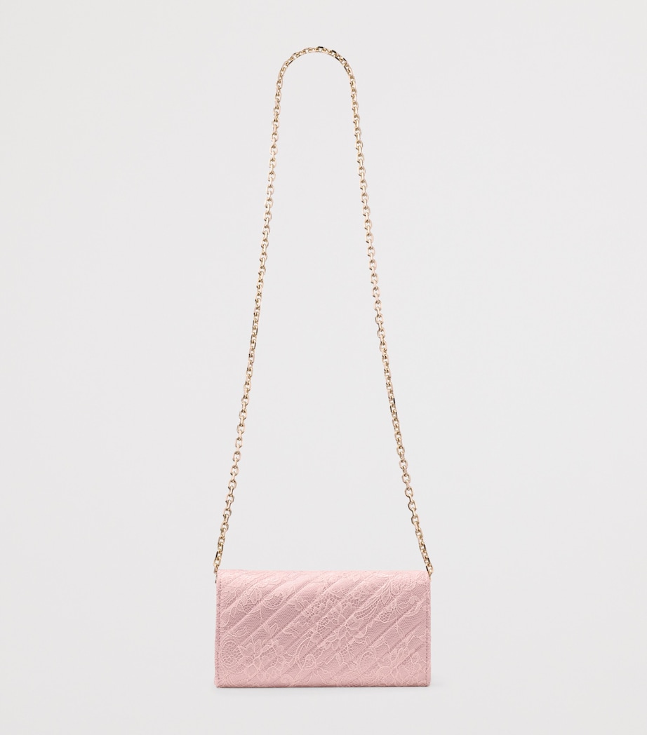 Leather Curve Chain Wallet ROSE/SHINY GOLD Image 3