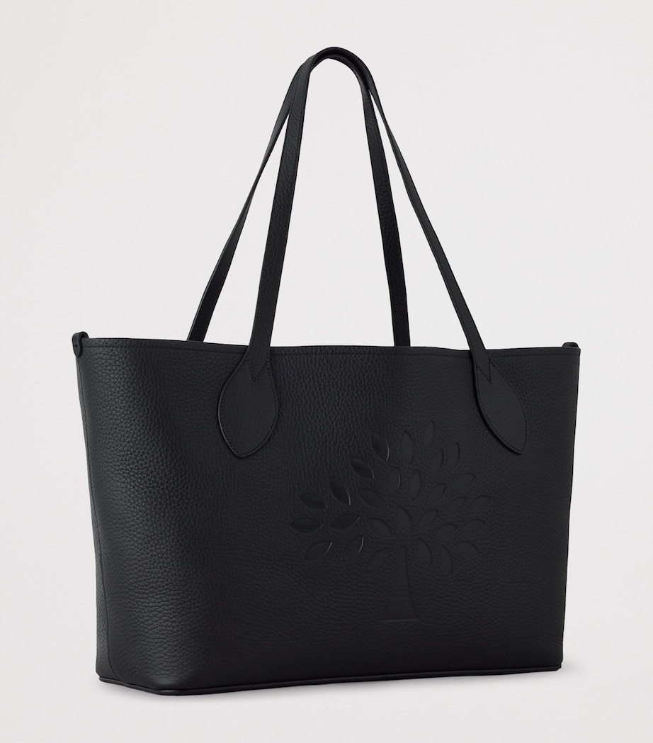 Mulberry Leather Tree Tote Bag Black Image 3