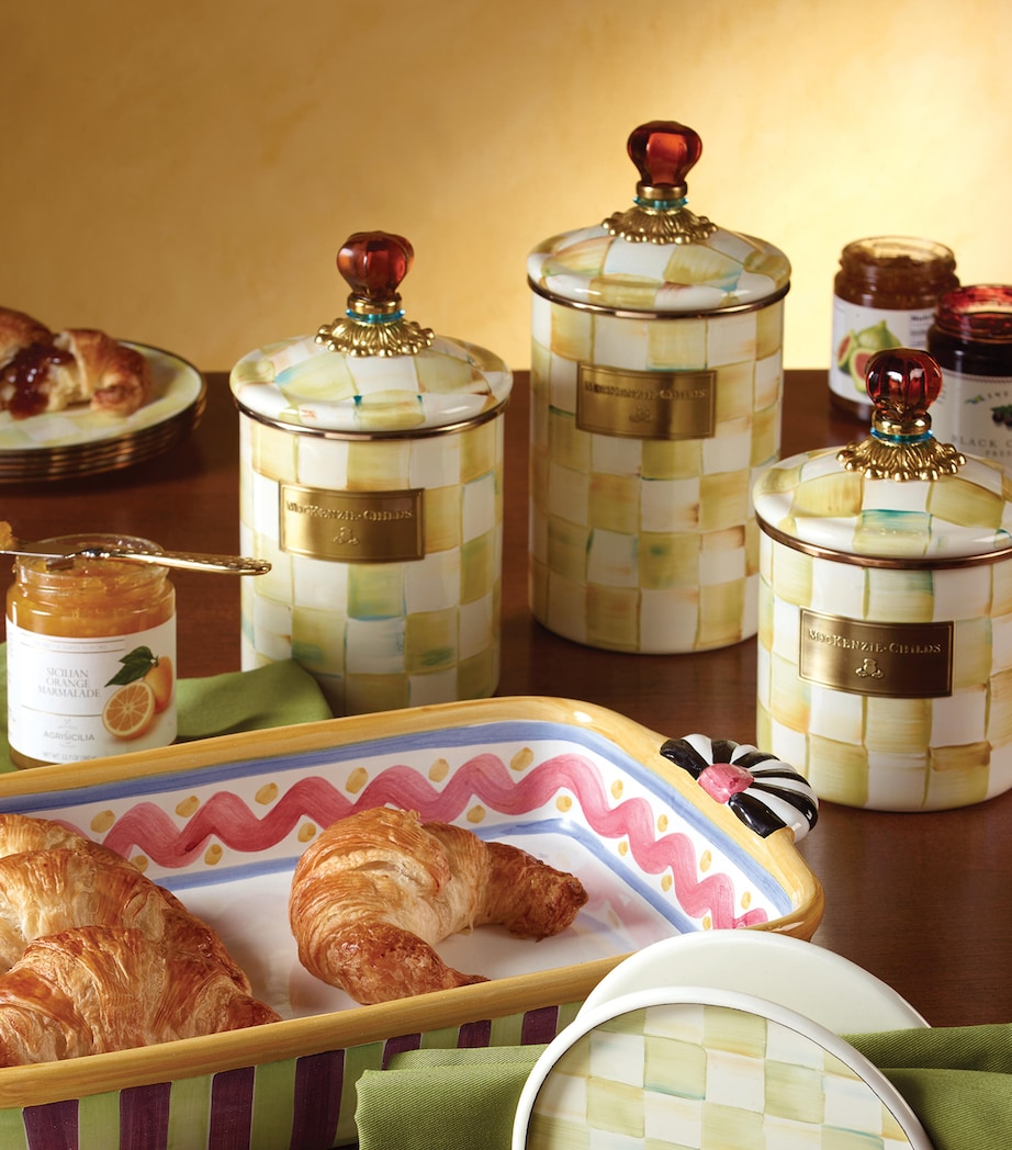 Small Floral Market Canister WHITE Image 2