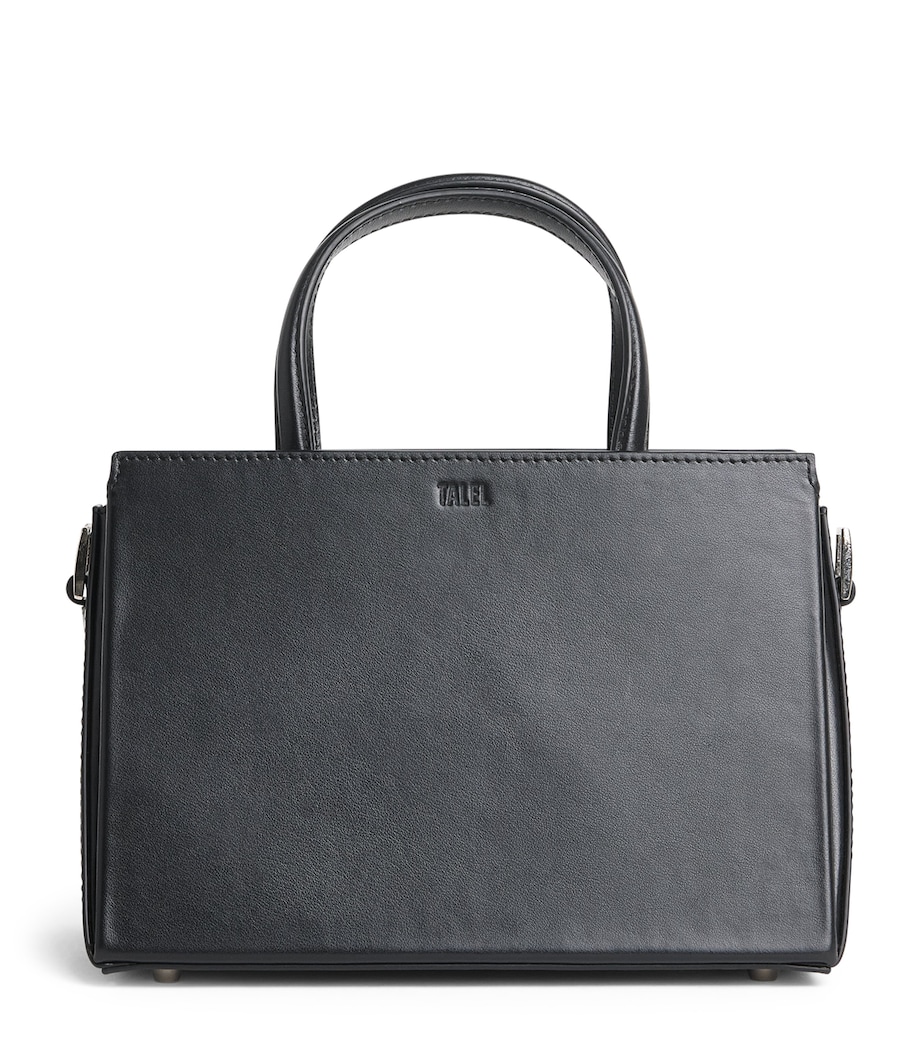 Talel Paris Medium Leather V2 Tote Bag Black Image 1