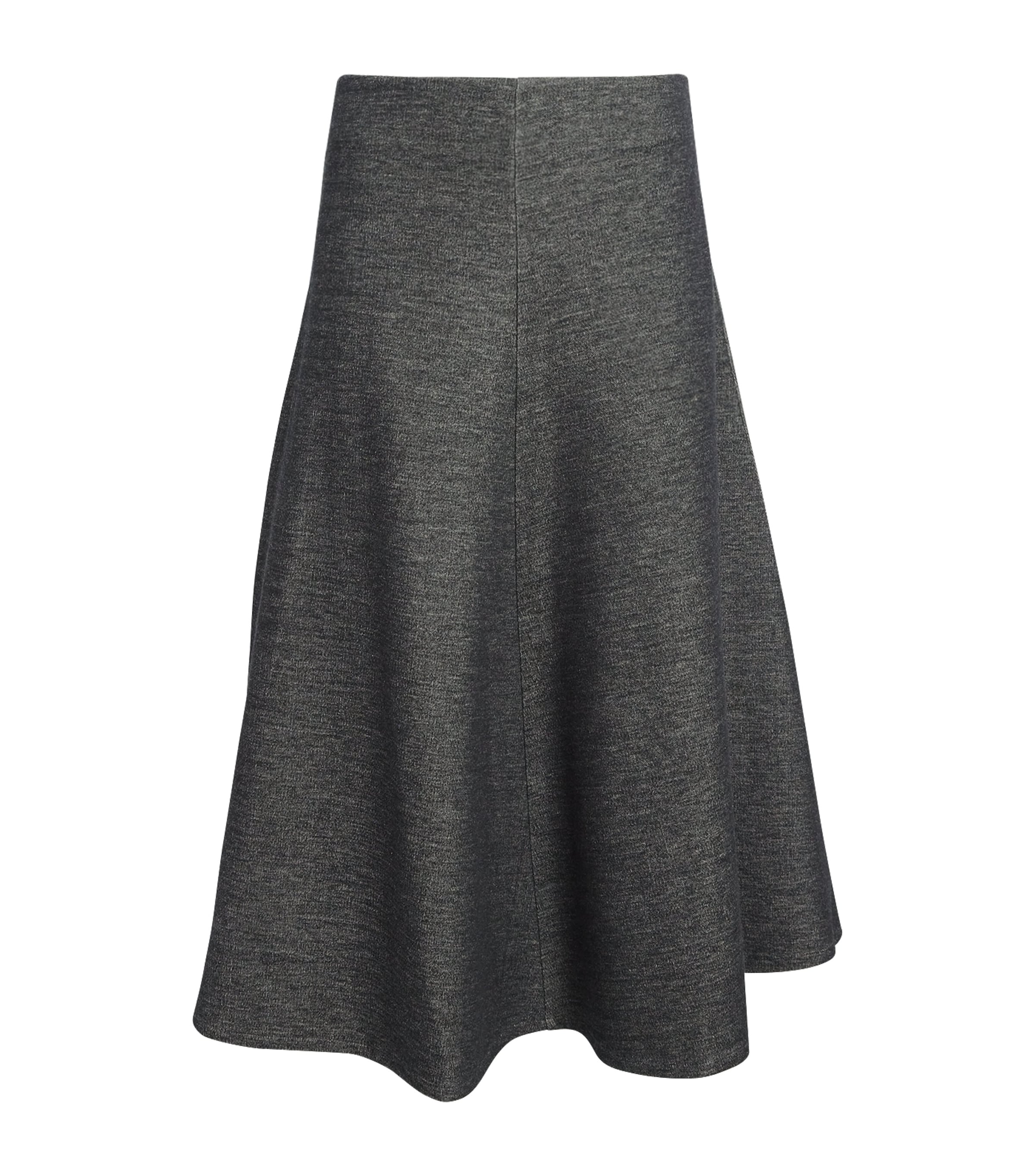 Max & Co Jersey Flared Midi Skirt In Gray