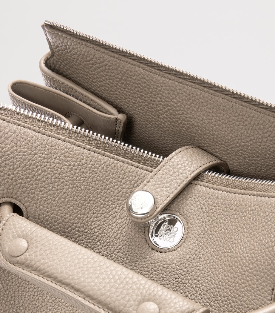 LOEWE Medium Grained Leather Madrid Shoulder Bag Clay Image 10