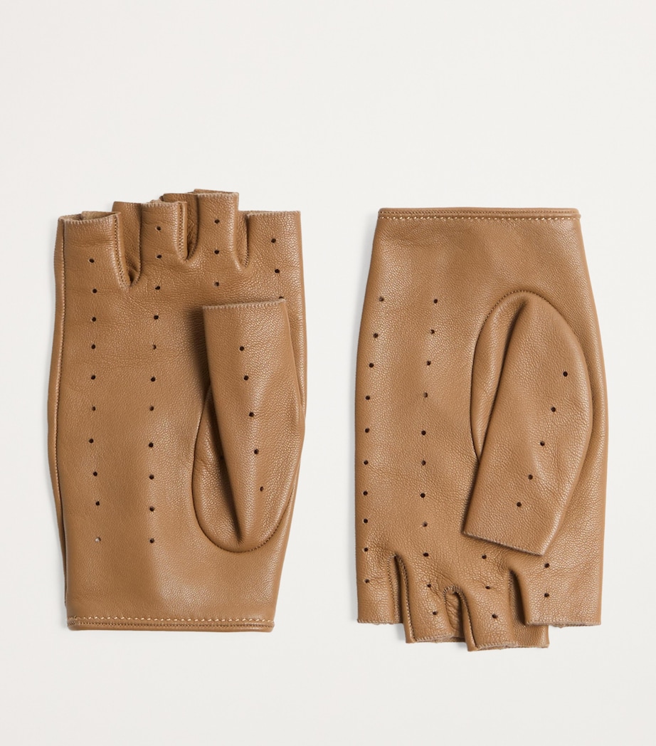Lambskin Fingerless Gloves 9M9 Image 2