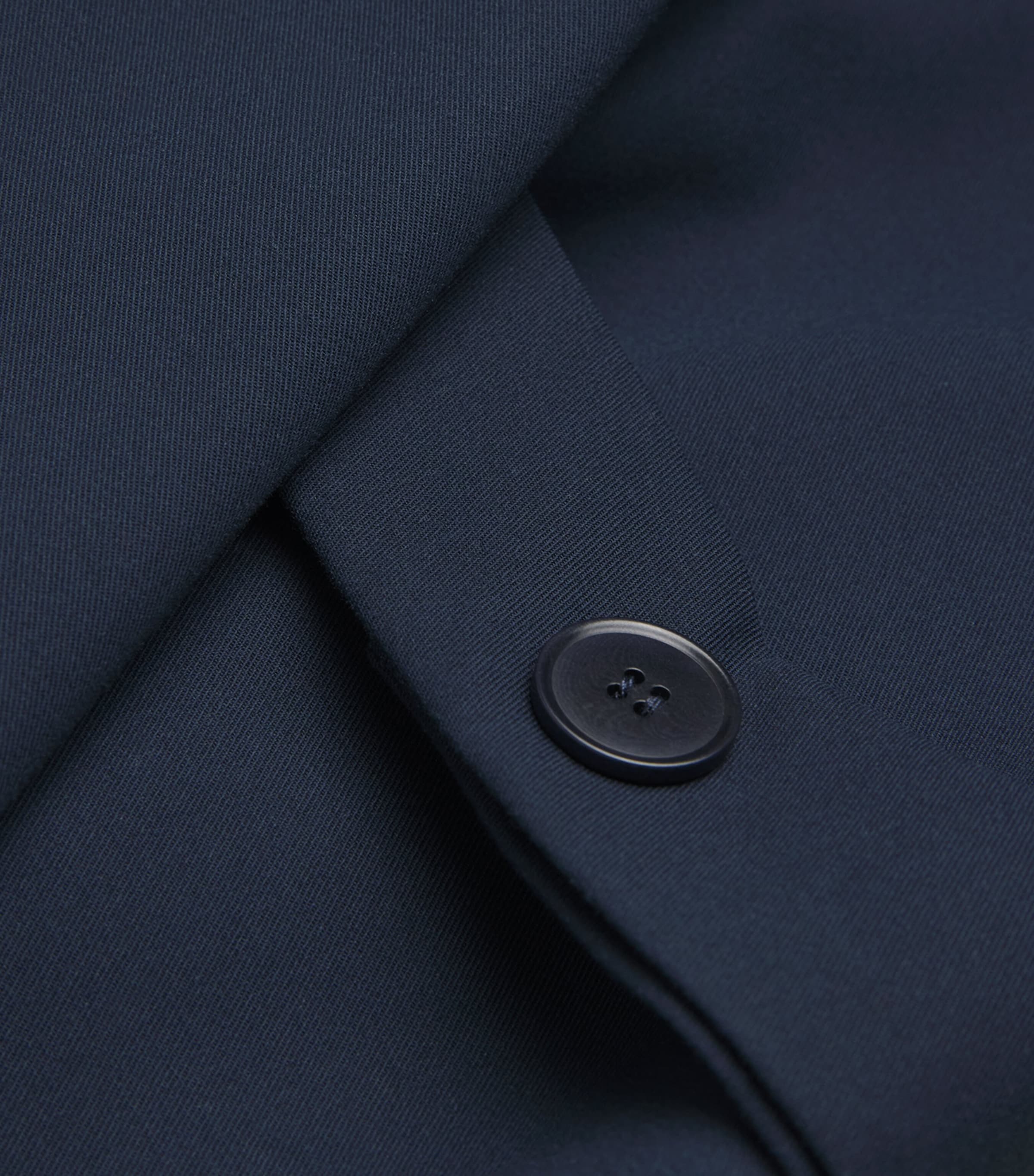 Cotton Double-Breasted Blazer NAVY Image 5