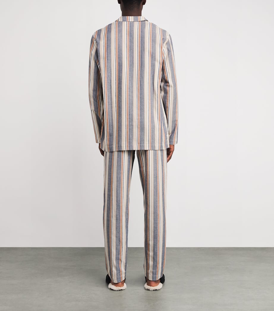 Cotton Cosy Comfort Pyjama Set 3043 REDWOOD STRIPE Image 3