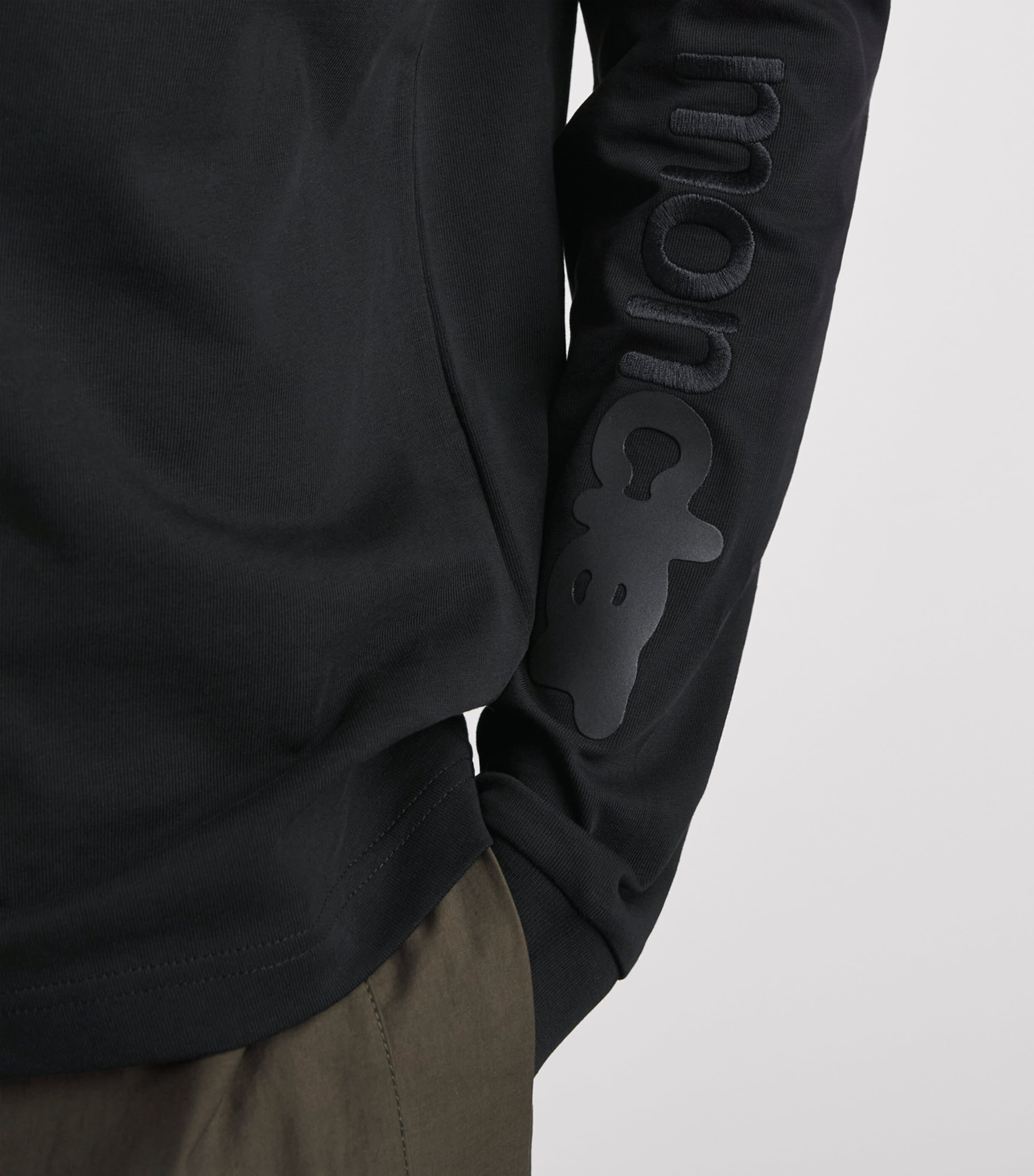 Moncler Mens Cotton Logo Long-Sleeve T-Shirt Image 3