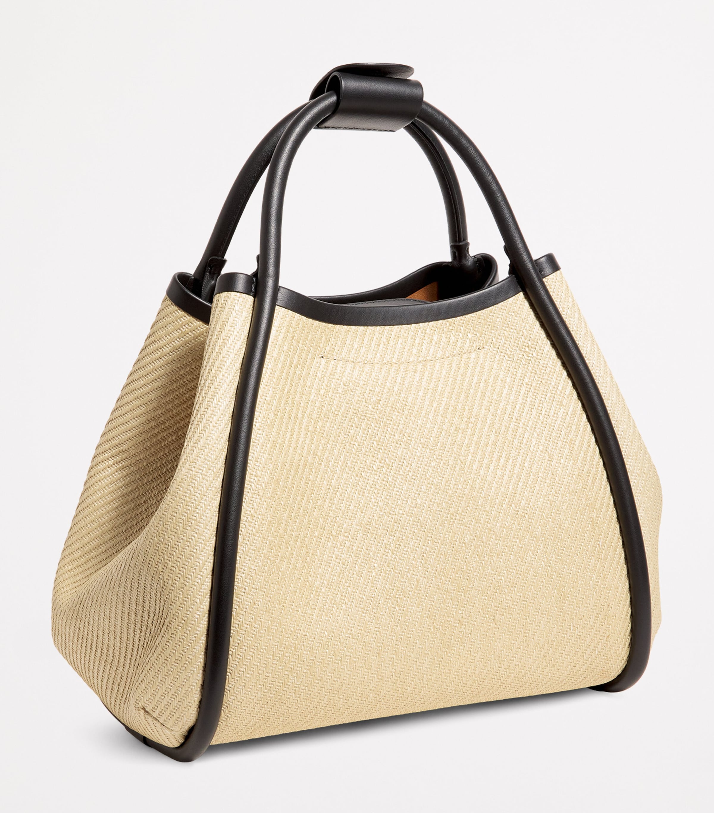 トートバッグ MAX MARA Woven leather small Marine bag Marine Small leather tote bag in brown - Max Mara | Mytheresa