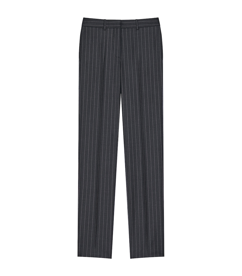 Givenchy Womens Wool Stripe Straight Trousers Image 1