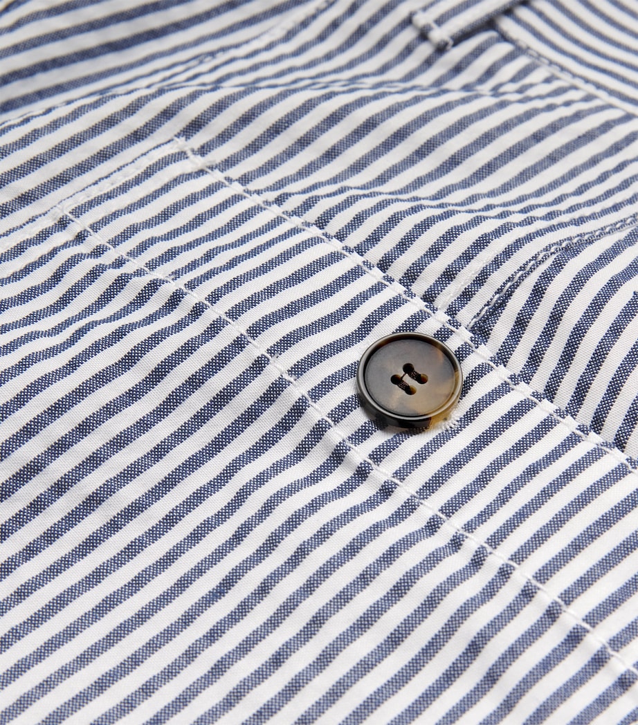 Stripe Wide-Leg Trousers NAVY/WHITE Image 5