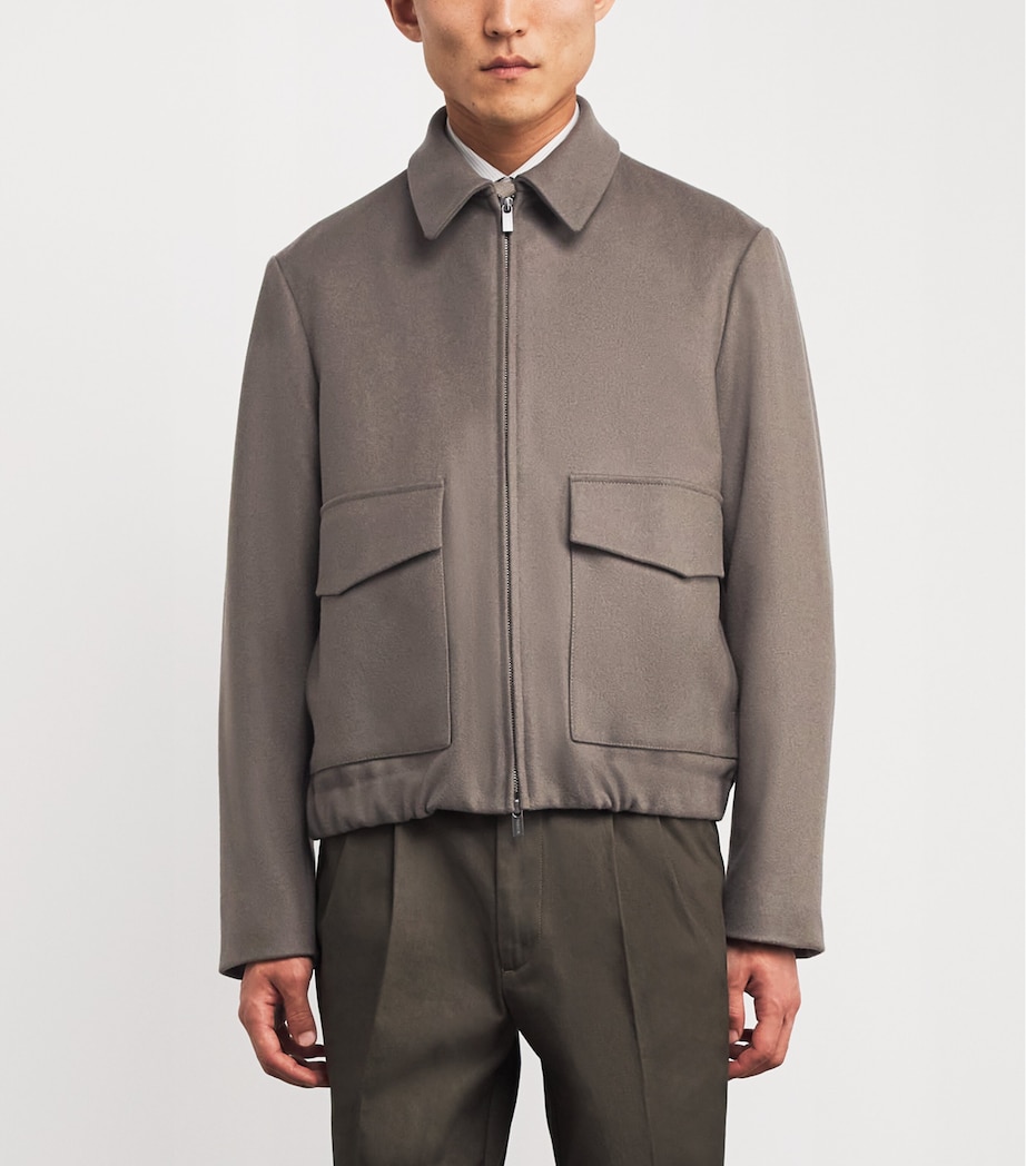 Wool-Blend Army Magan Jacket 260 NOCE Image 3