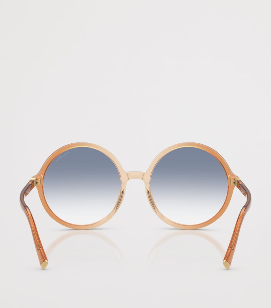 Acetate Oversized Round Sunglasses 26G80O Image 4