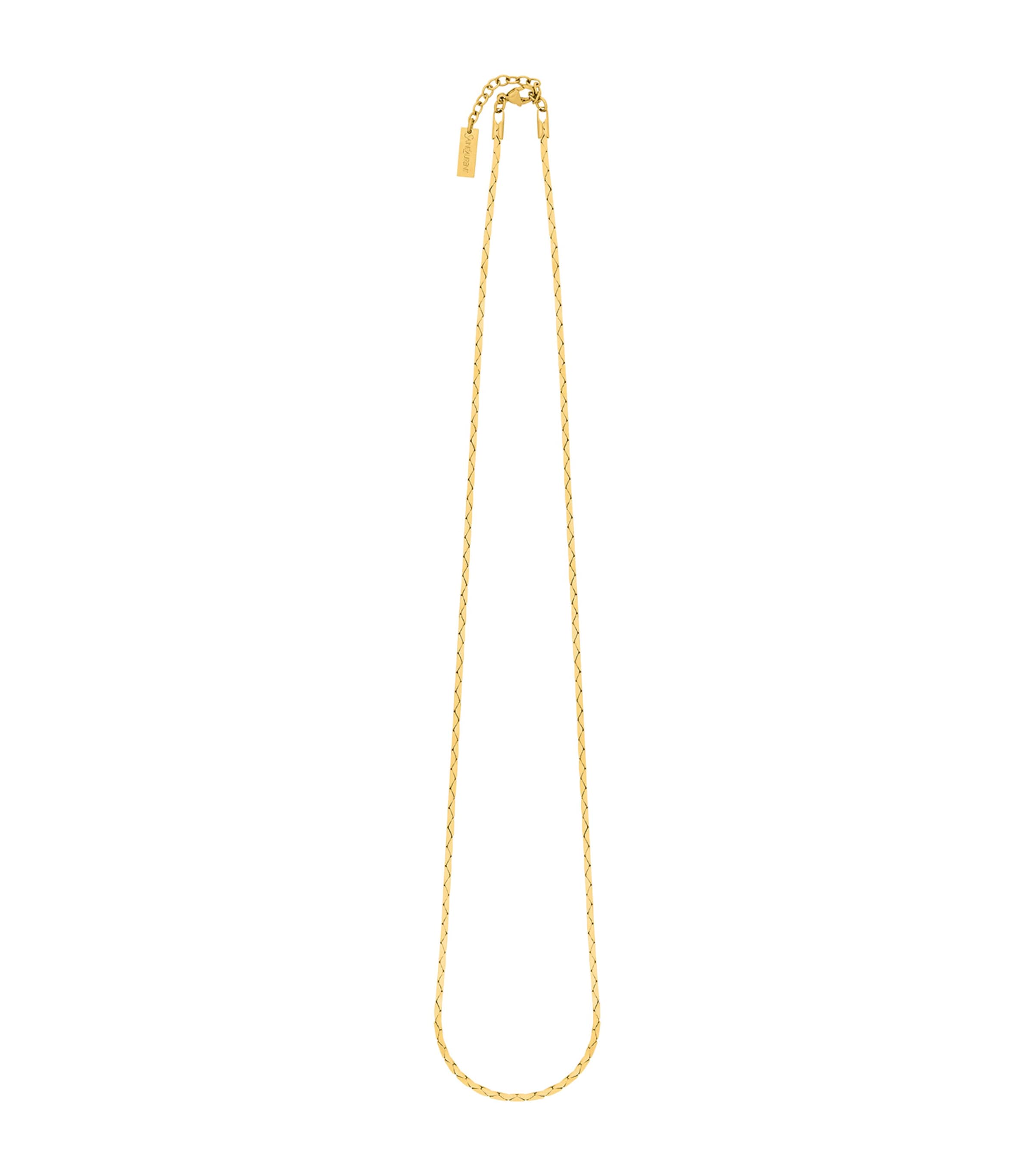 Saint Laurent Cobra Chain Necklace In Metallic