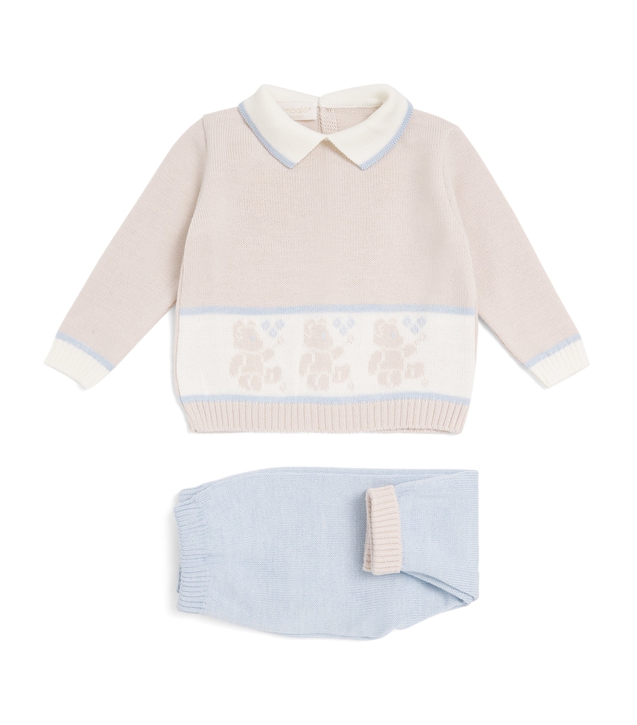 Wool-Blend Teddy Sweater and Trousers Set (1-12 Months) BGE-DI Image 1