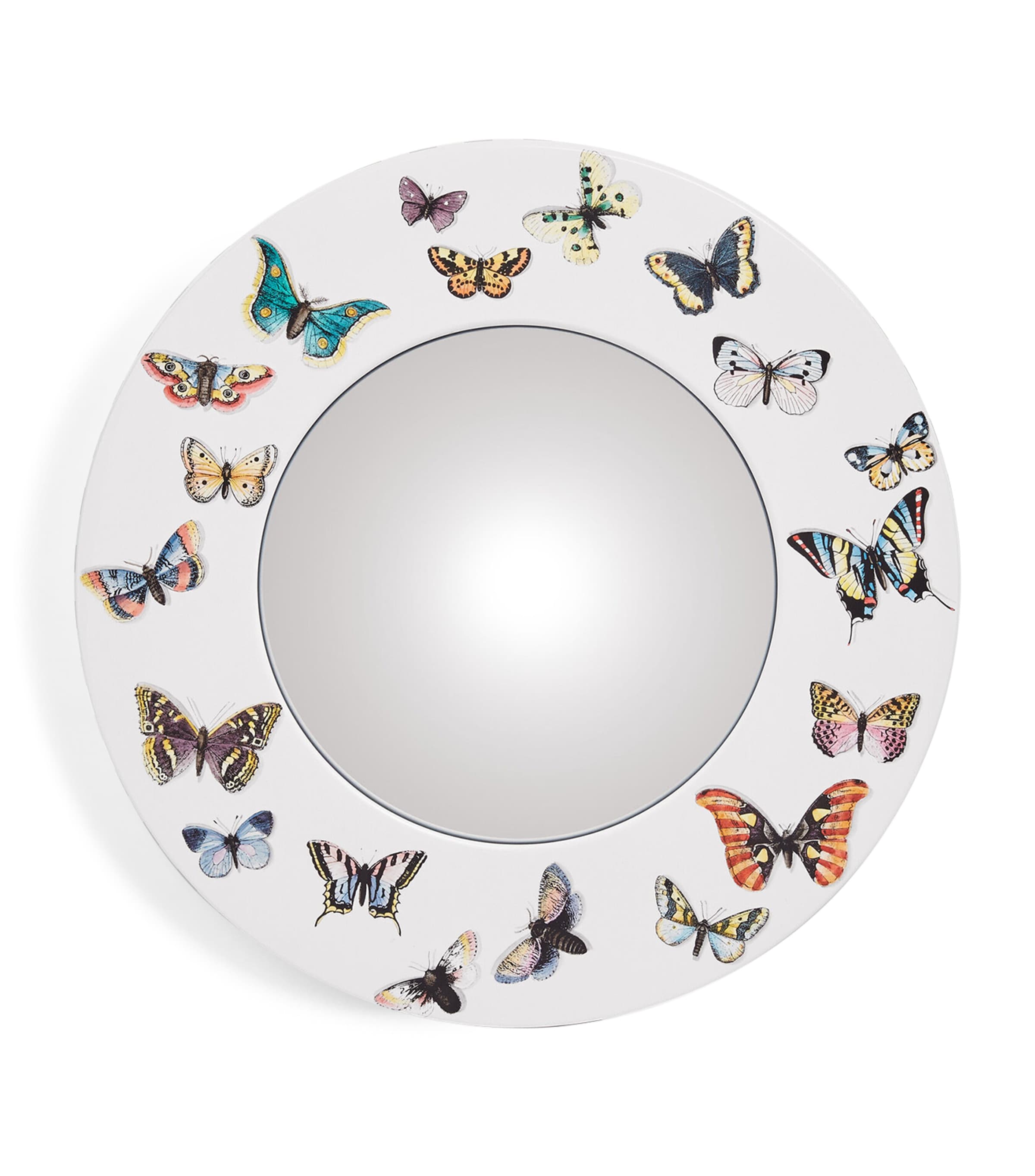 Fornasetti Farfalle Convex Mirror In Multi