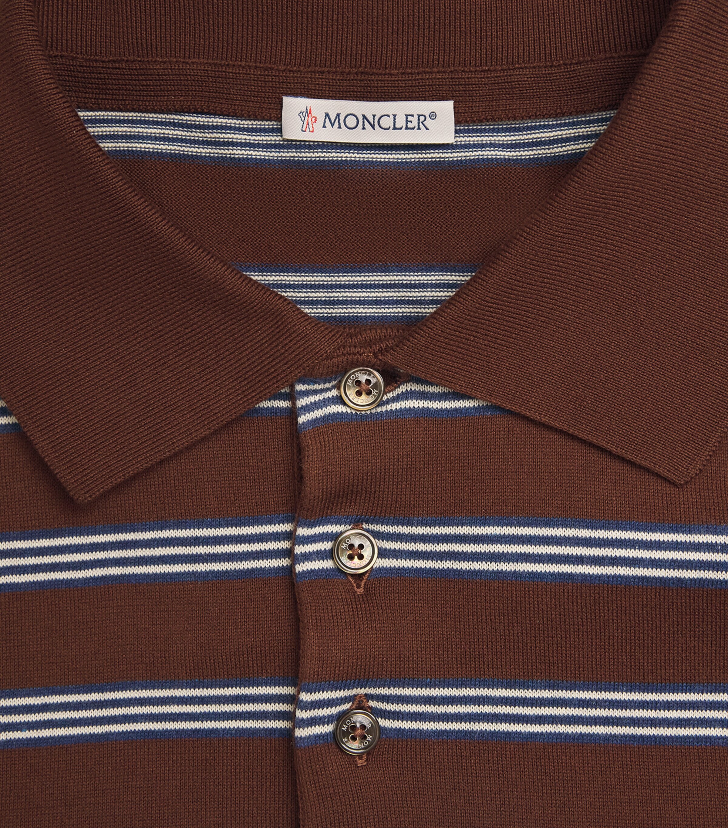 Moncler Mens Cotton Polo Shirt Image 6