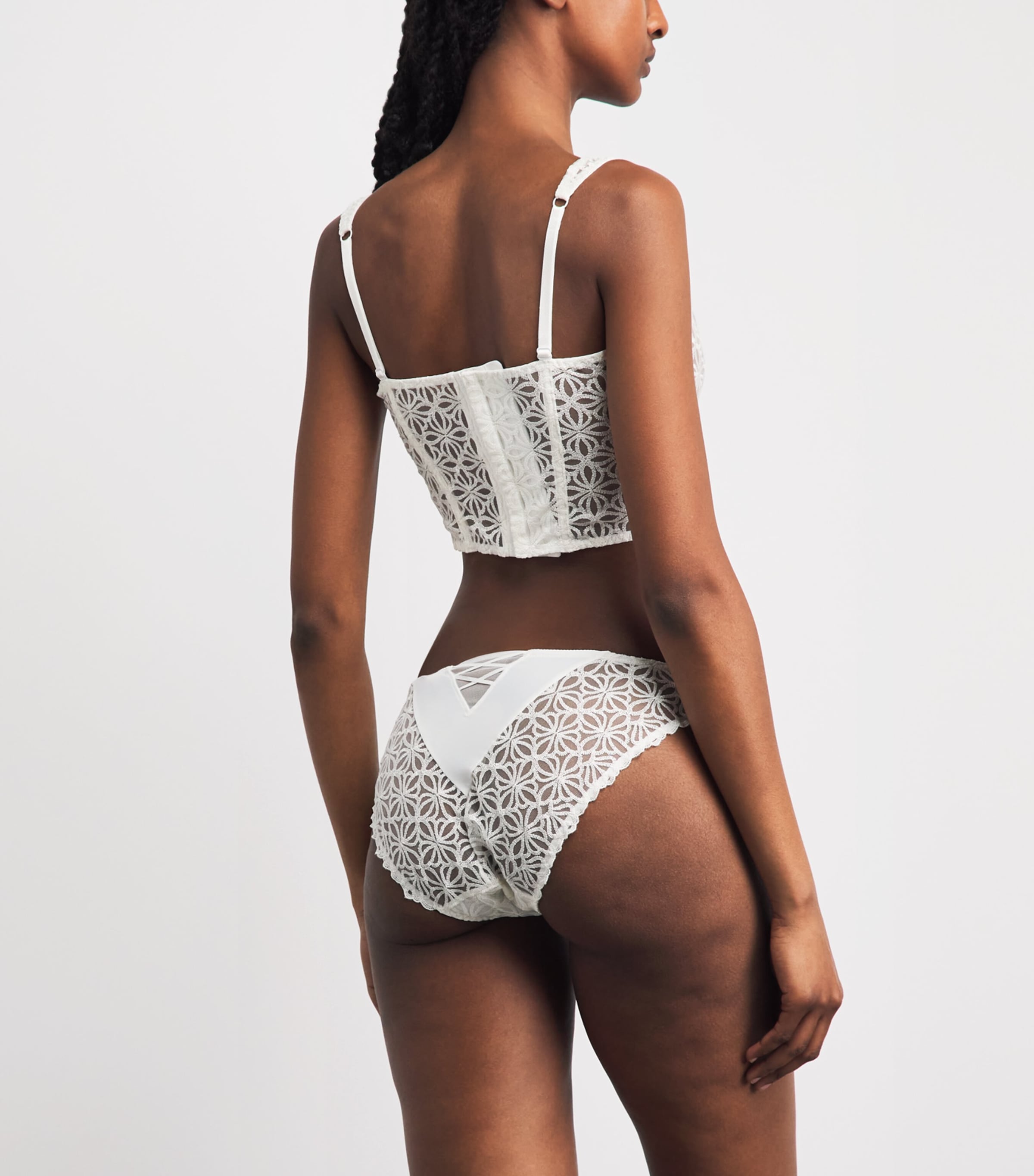 Aubade Womens Lace Secret Memories Bustier Top Ivory Image 3