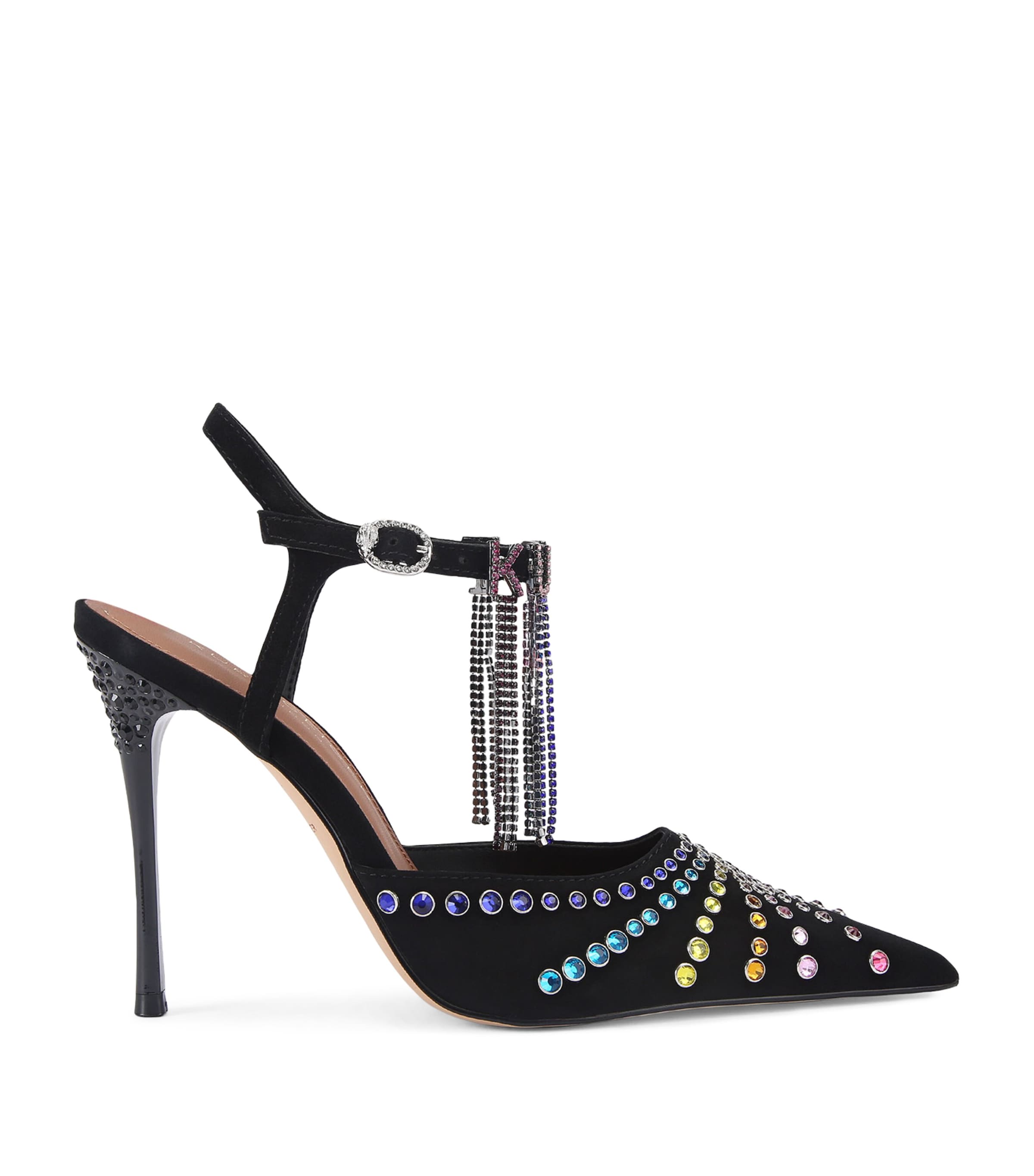 Kurt Geiger Crystal-embellished Heels In Multi
