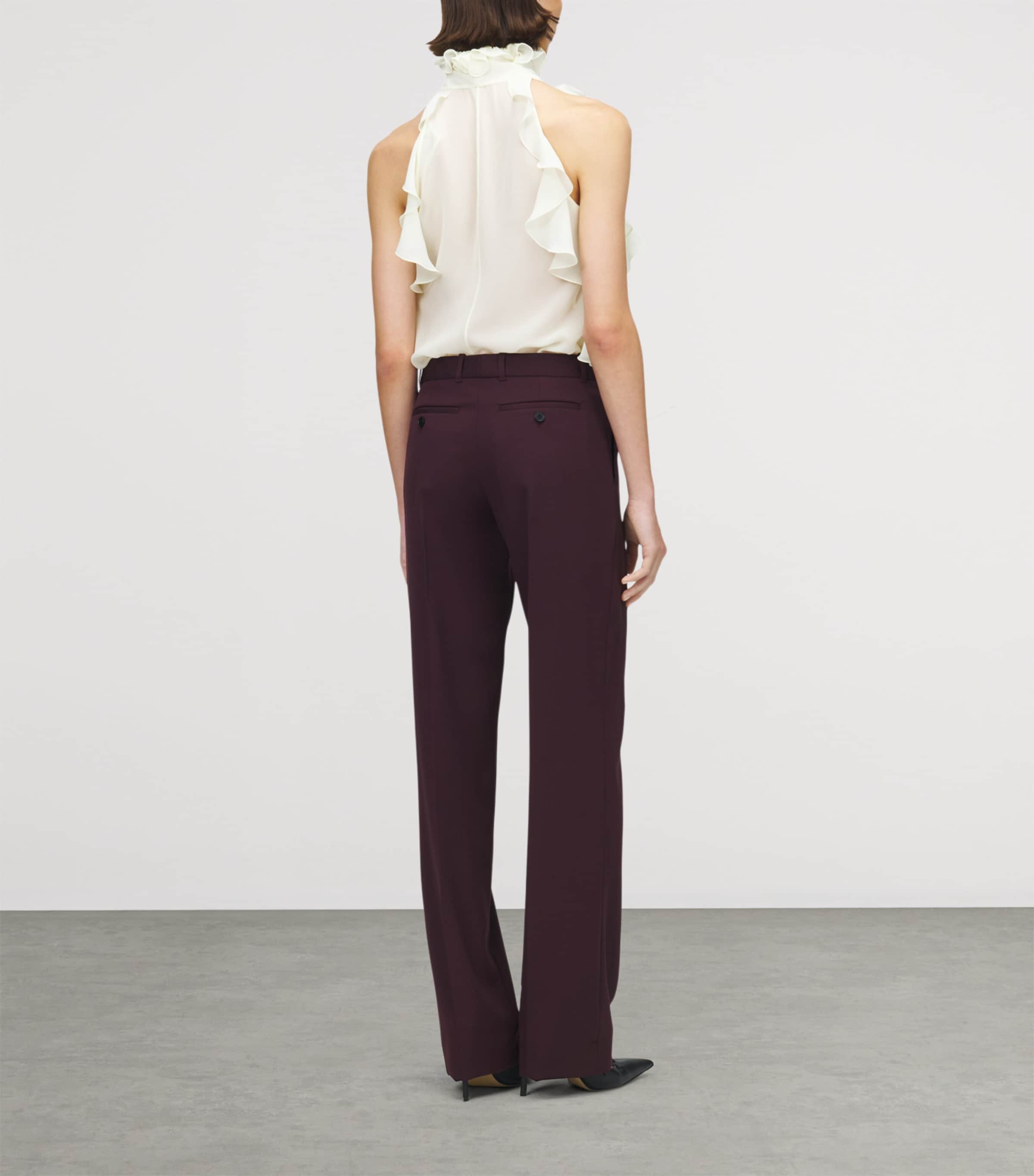 Wool Straight Trousers 5146 Image 4