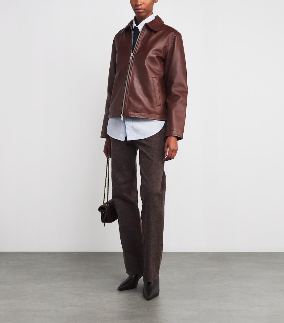 Leopard Shea Straight High-Rise Jeans LEOPARD Image 2