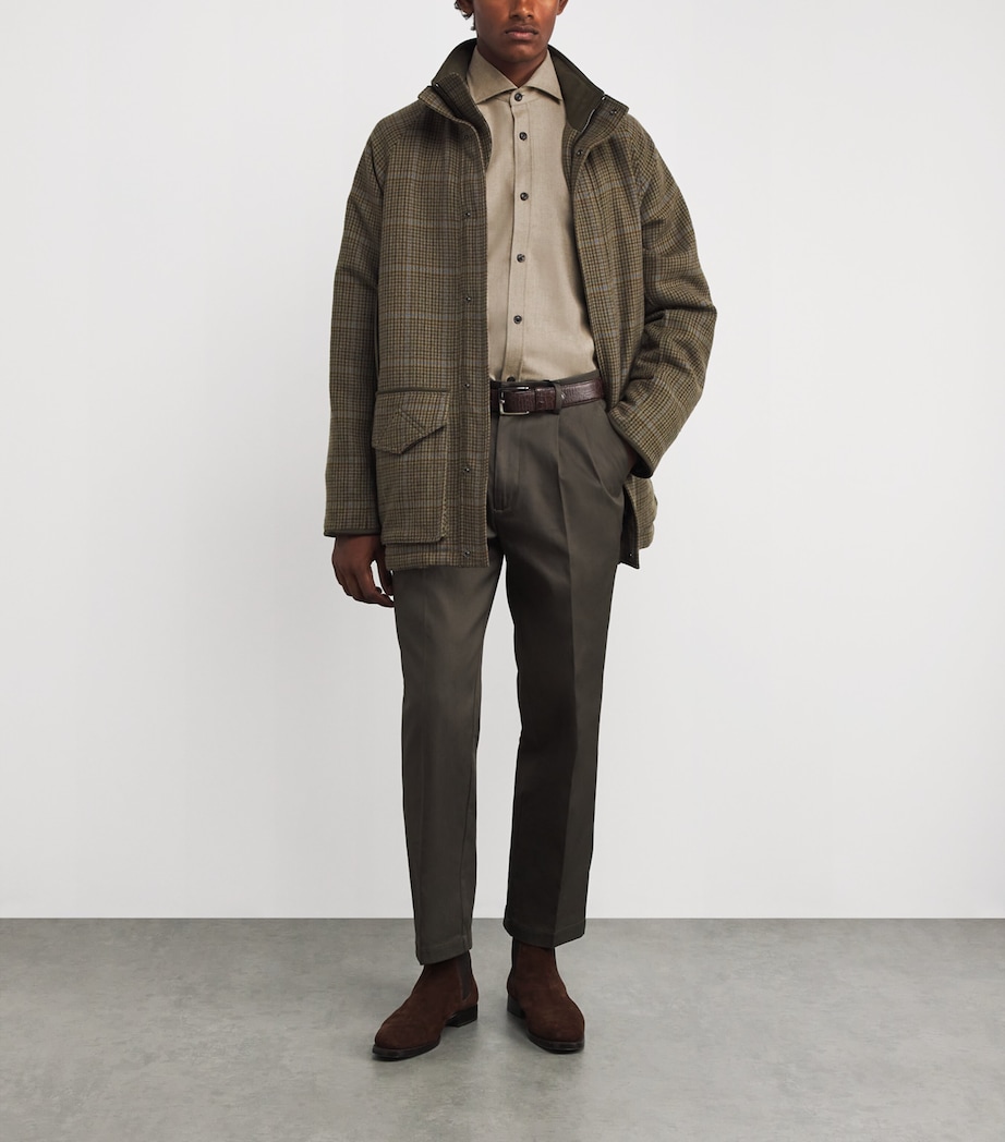 Virgin Wool-Cashmere Flannel Shirt STONE Image 2