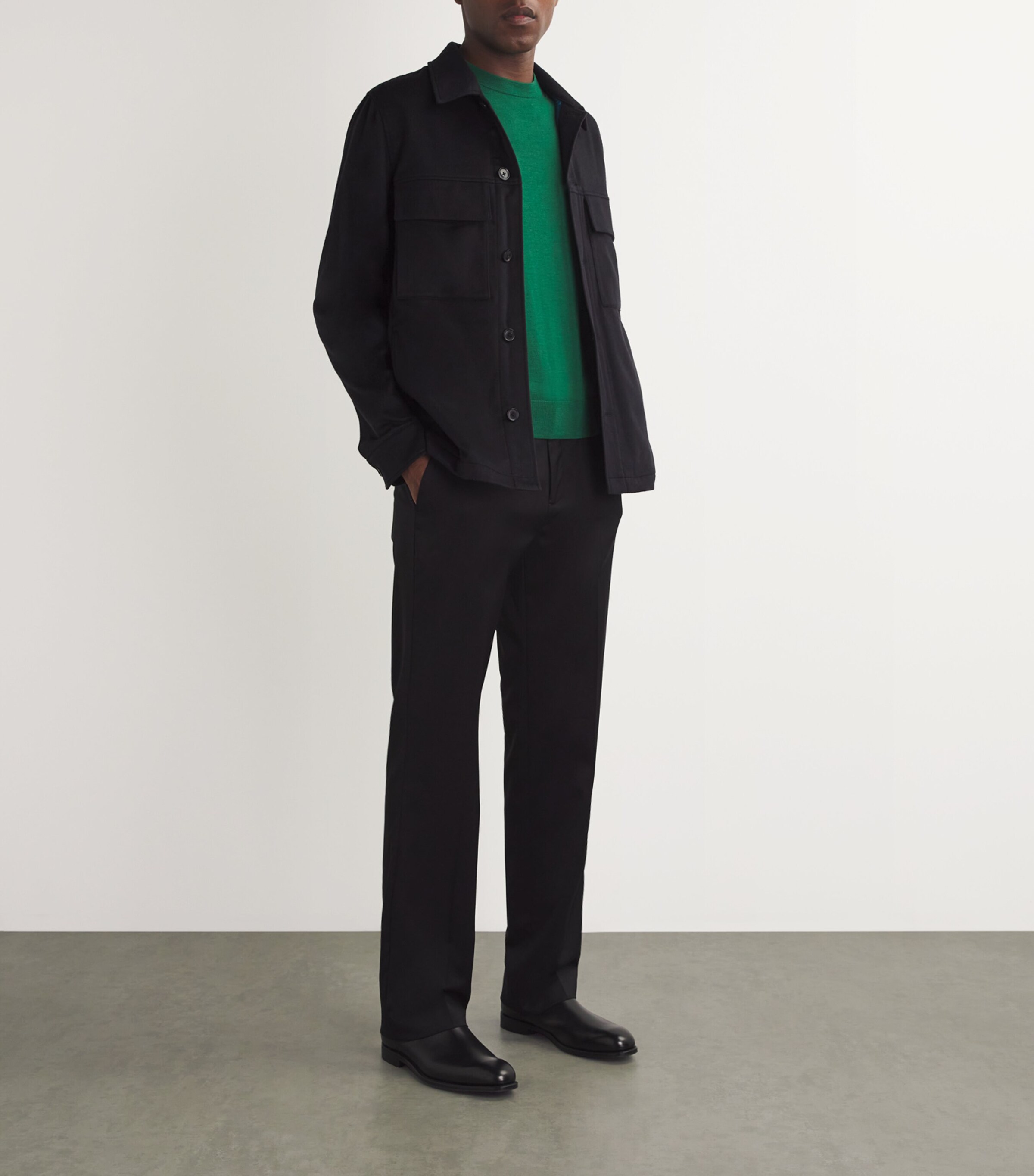 Cashmere Overshirt 49 VERY DARK NAVY Image 2