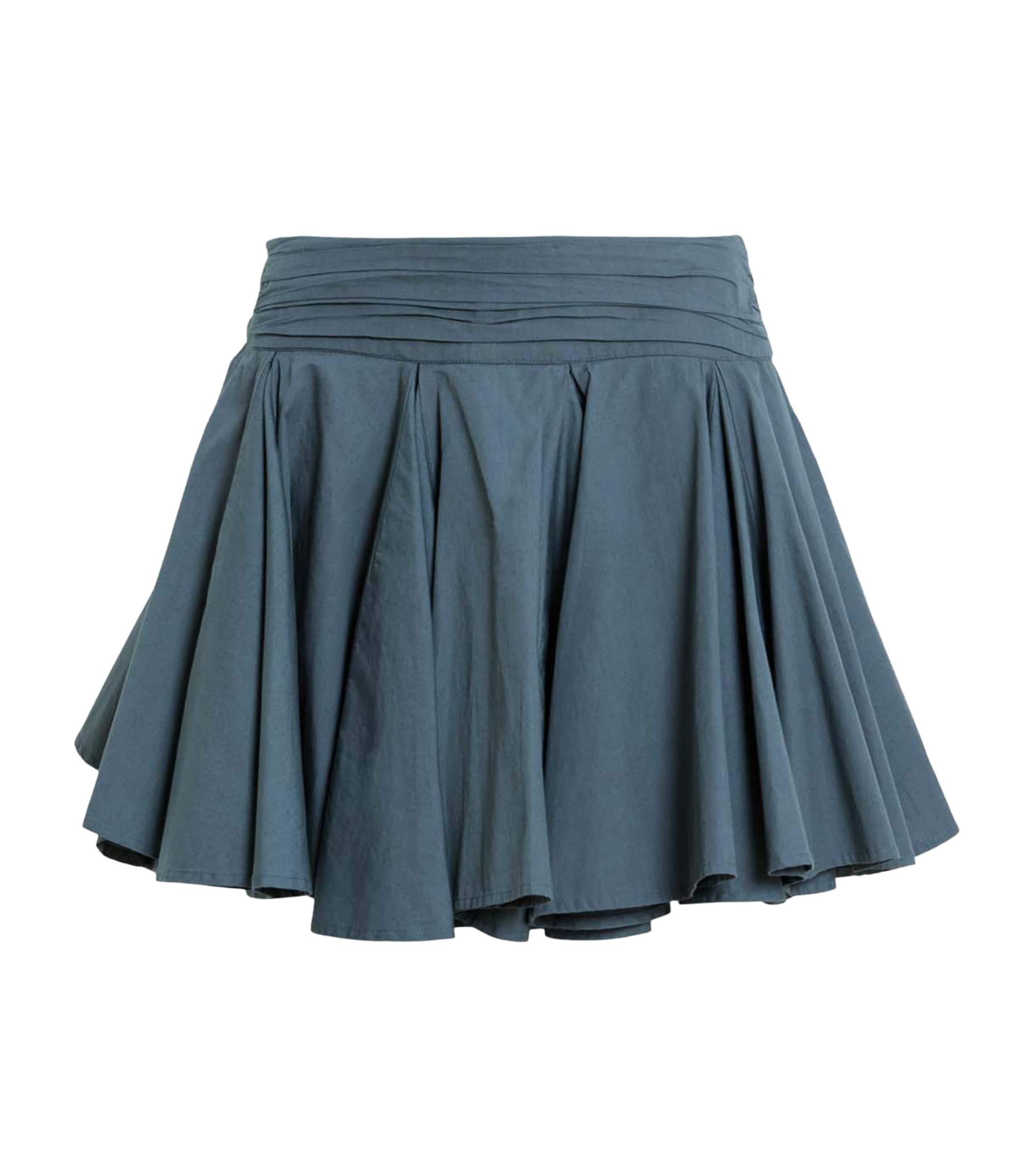 Organic Cotton Tulip Mini Skirt DARK SLATE BLUE Image 1