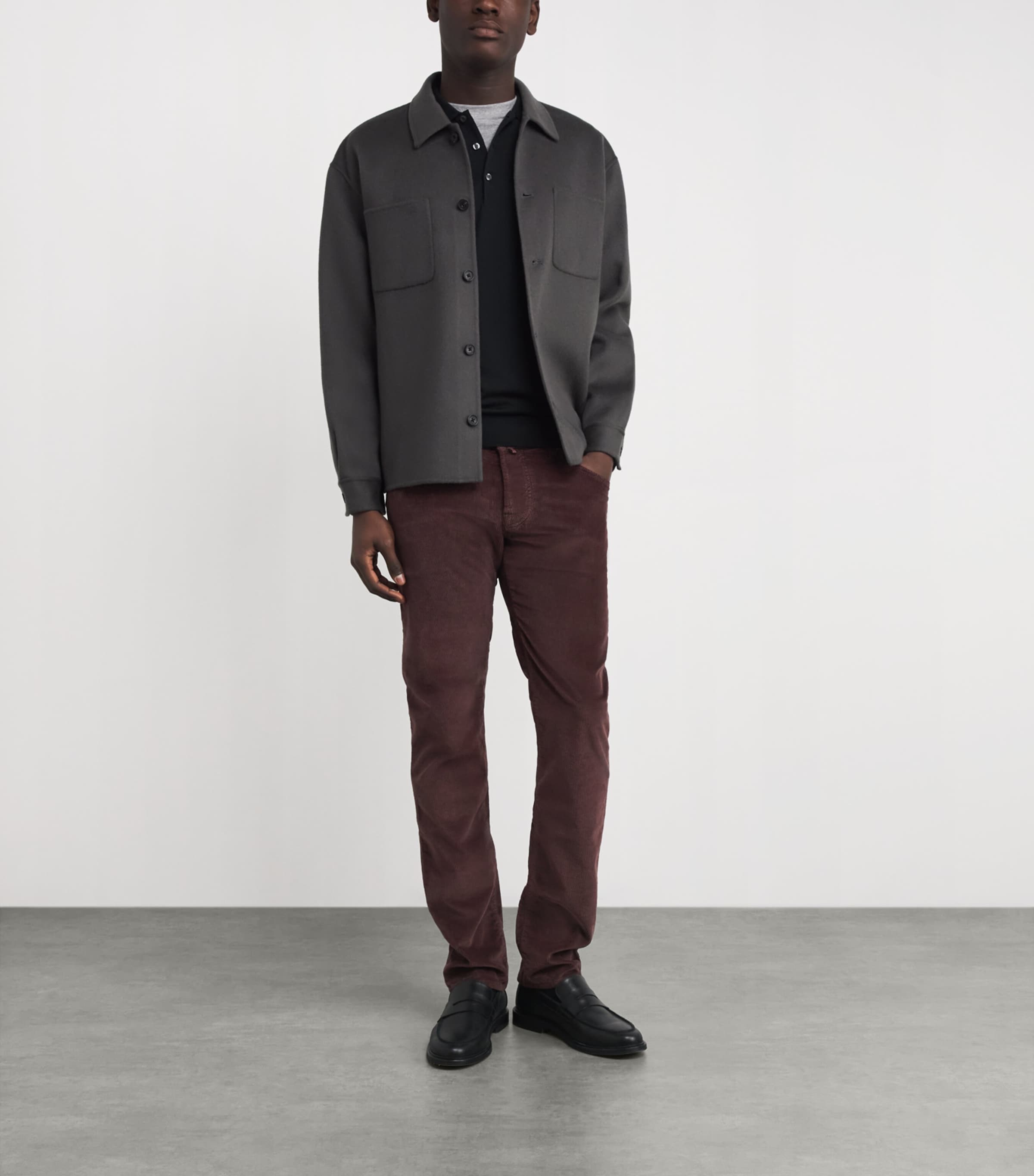 Corduroy Slim Trousers P87 Image 2