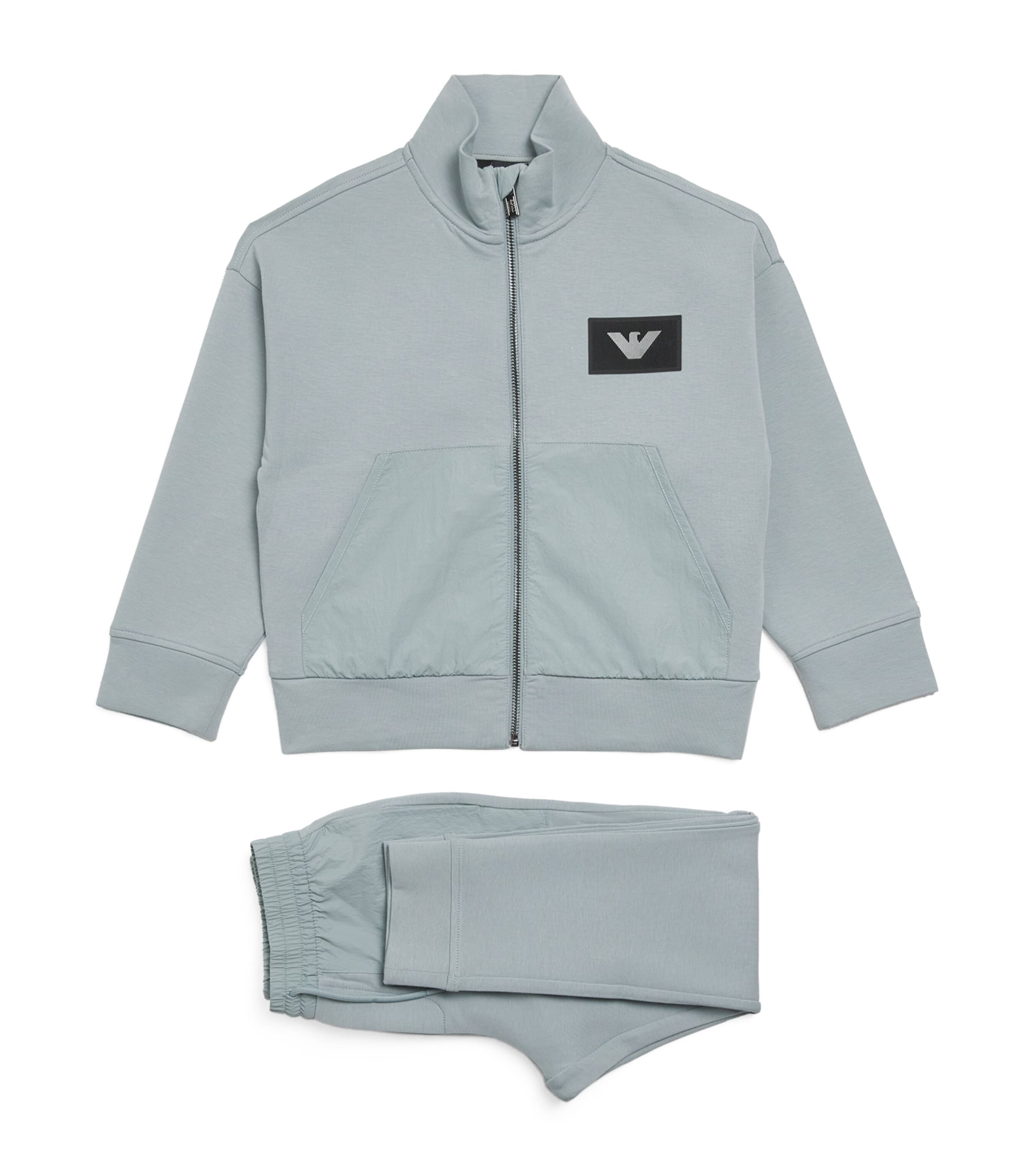Emporio Armani Kids Cotton-Blend Logo Tracksuit (4-16 Years