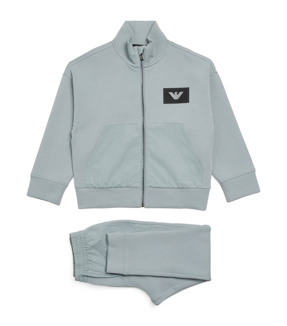 Cotton-Blend Logo Tracksuit (4-16 Years) U9212LEAD Image 1