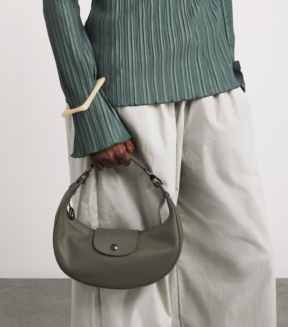 Longchamp Medium Leather Le Pliage Xtra Shoulder Bag Fir Image 2