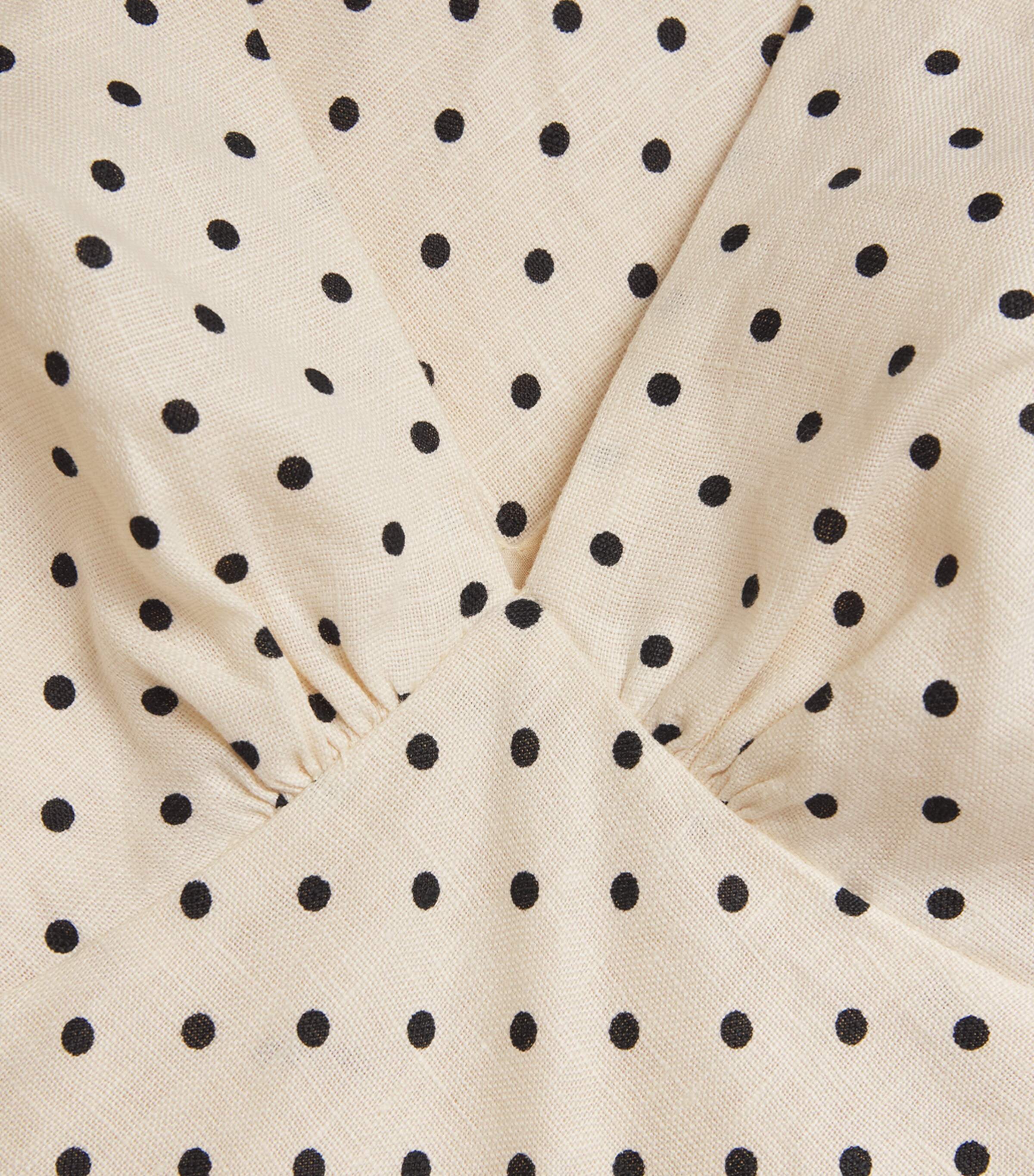 Faithfull The Brand Womens Linen Polka-Dot Solana Maxi Dress Lola Plka Dt Crm/blk Image 6