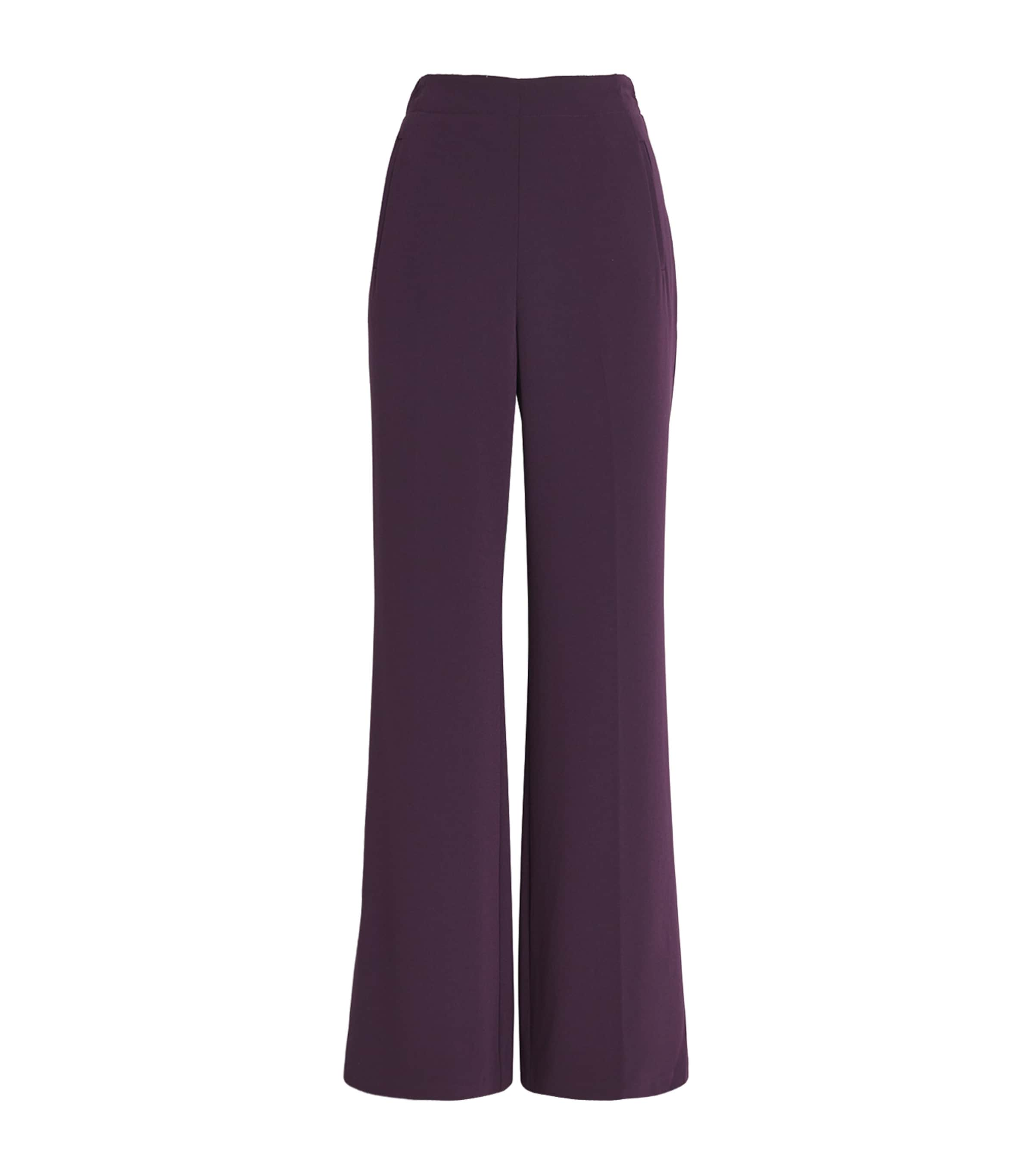 ROLAND MOURET SATIN CREPE TROUSERS 