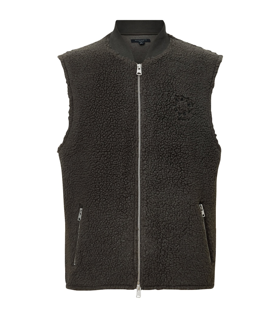 Fleece Otis Gilet DARK KHAKI GREEN Image 1