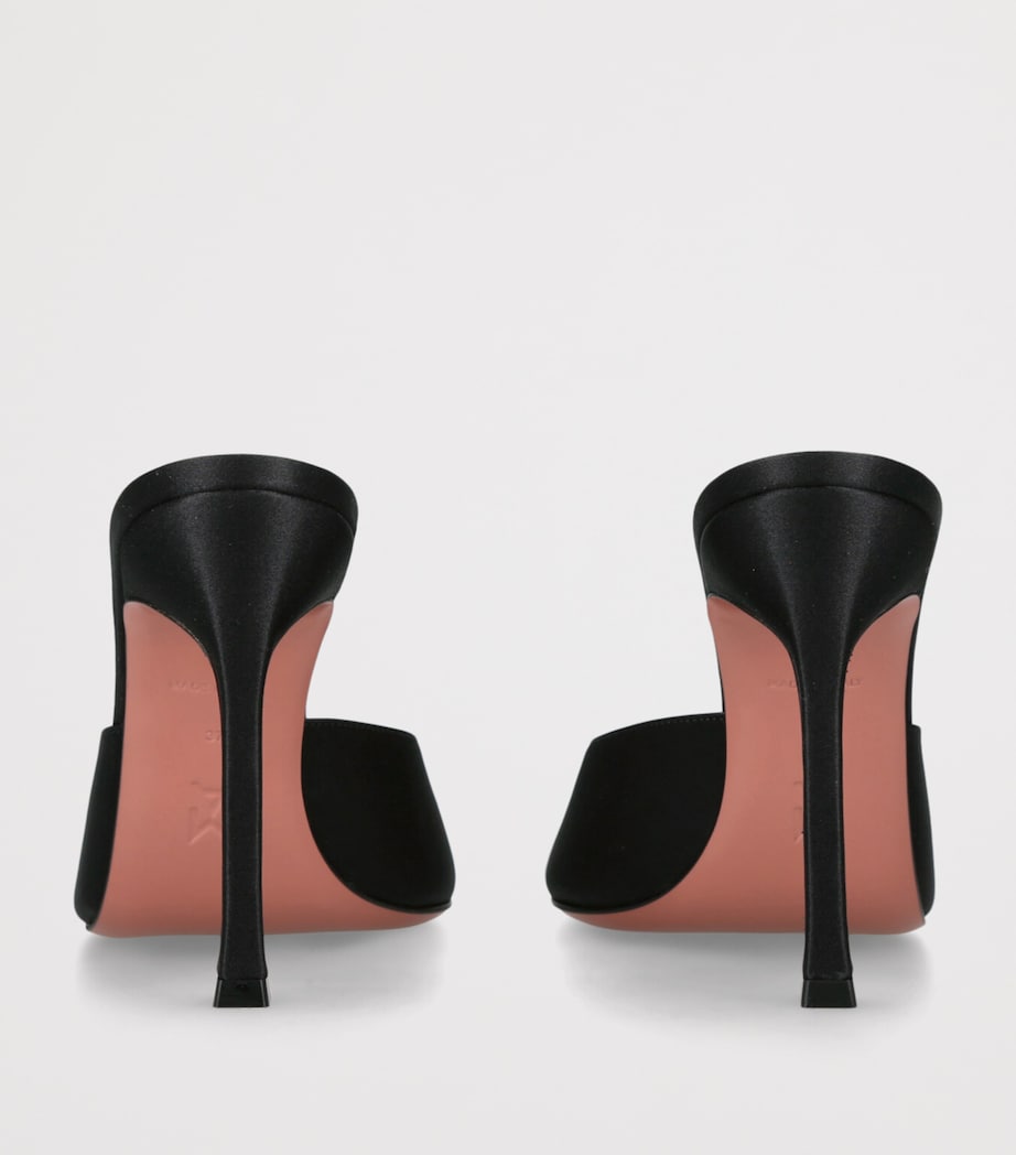 Satin Alexa Mules 105 BLACK Image 2