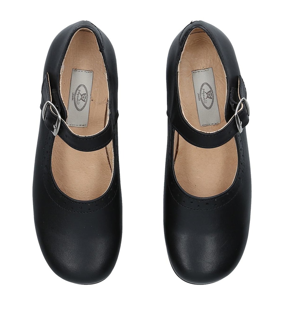 Leather Millie Flats BLACK Image 4