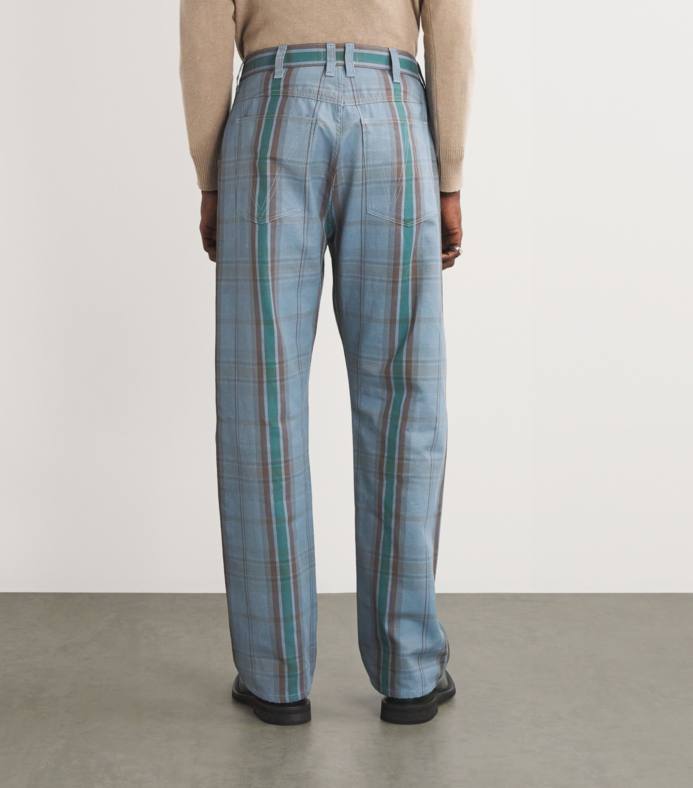 Vivienne Westwood Linen Tartan Trousers | Harrods UK