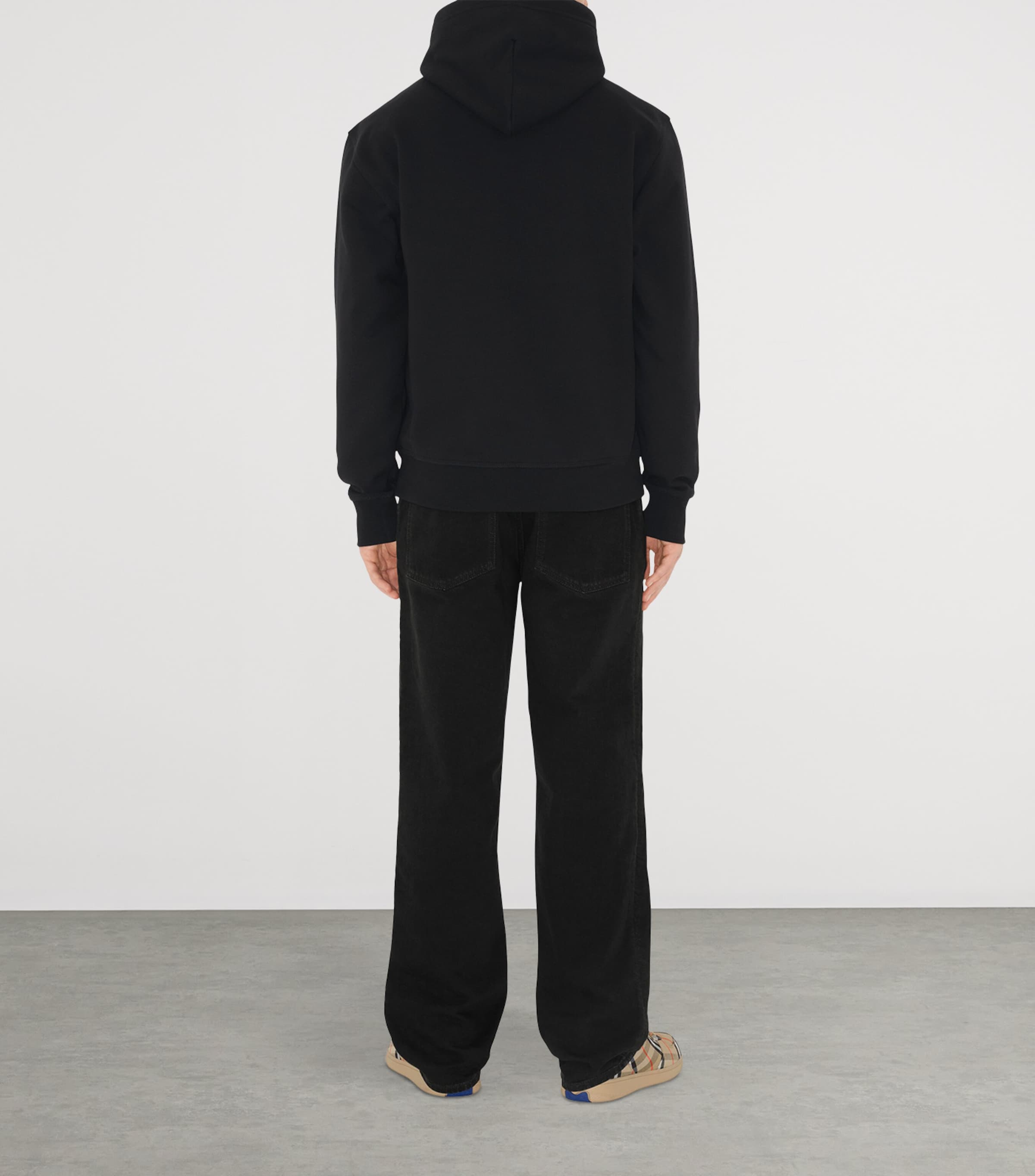 Check Label Hoodie BLACK Image 4