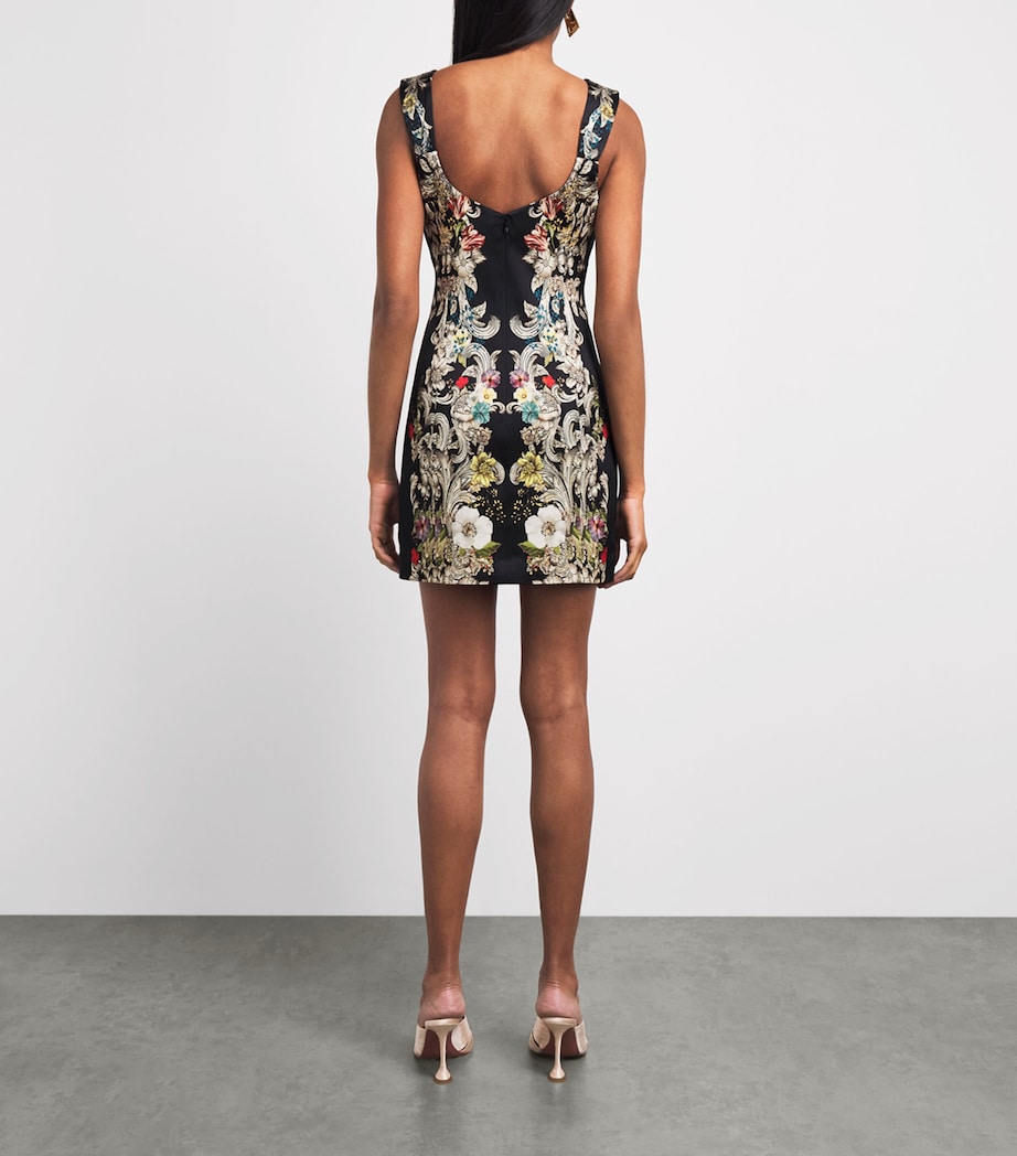 Alice+Olivia Womens Satin Renee Mini Dress Free Spirit Image 4