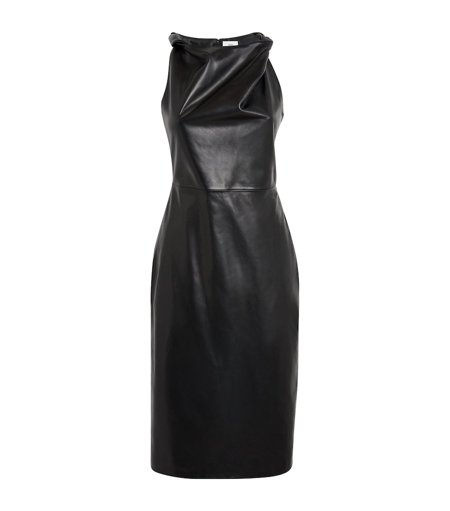 Lambskin Hailee Midi Dress BLACK Image 1