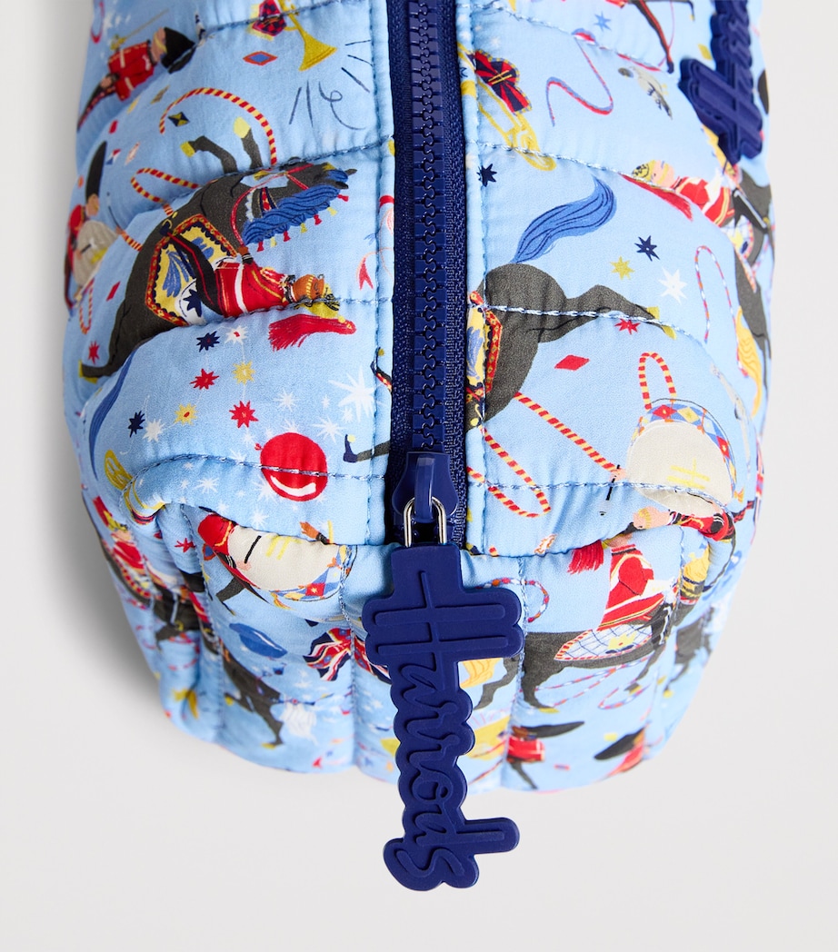 Harrods Quilted Trooping The Colour Wash Bag Cream Image 3