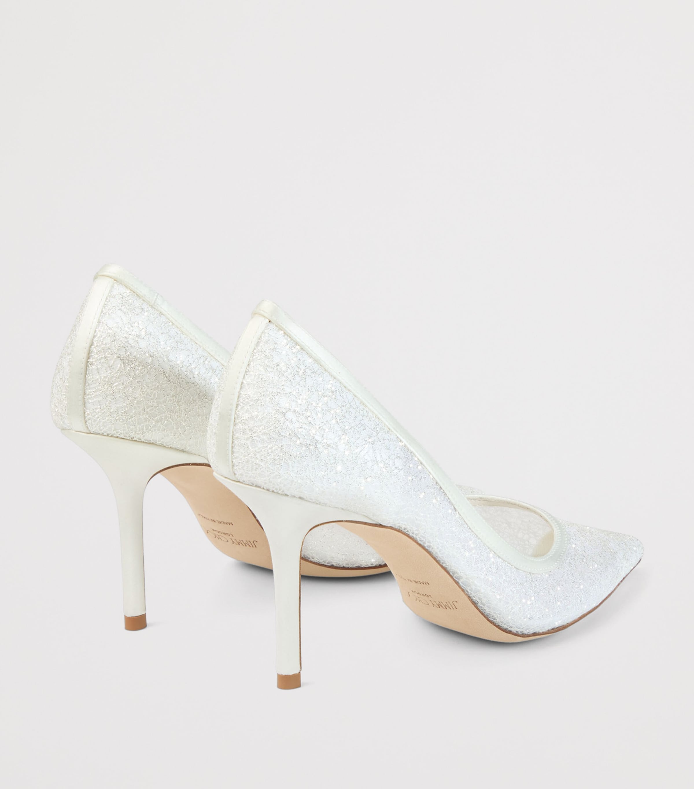 Jimmy Choo Love 85 Lace Heels Ivory Image 3