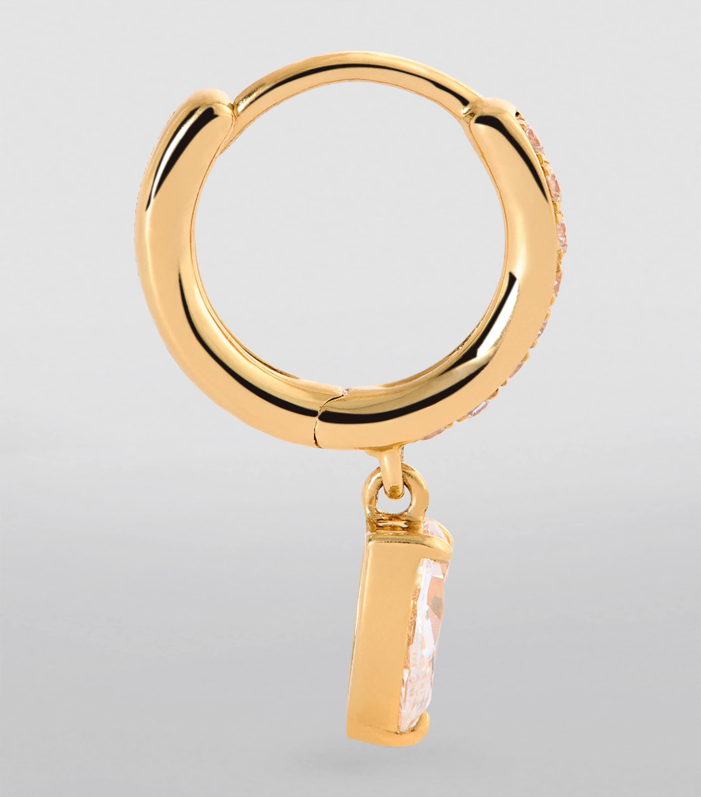 Eva Fehren Yellow Gold and Diamond Boa Hoop Earrings Yellow Gold Image 3
