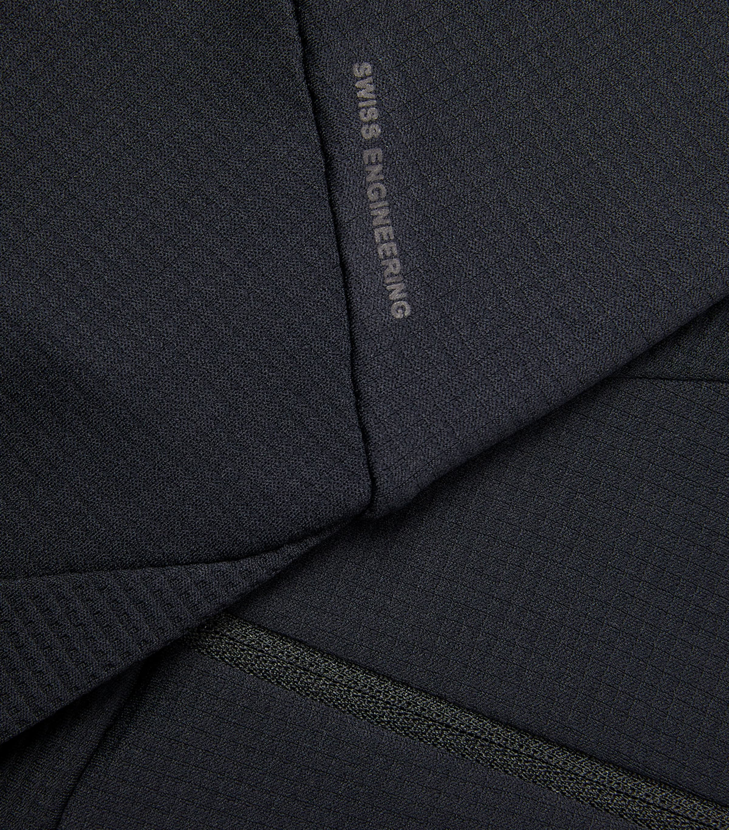 Climate Zip-Up Long-Sleeve T-Shirt BLACK Image 5