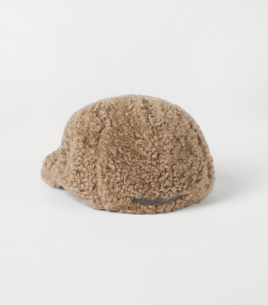 Shearling Flat Cap C3666 Image 2