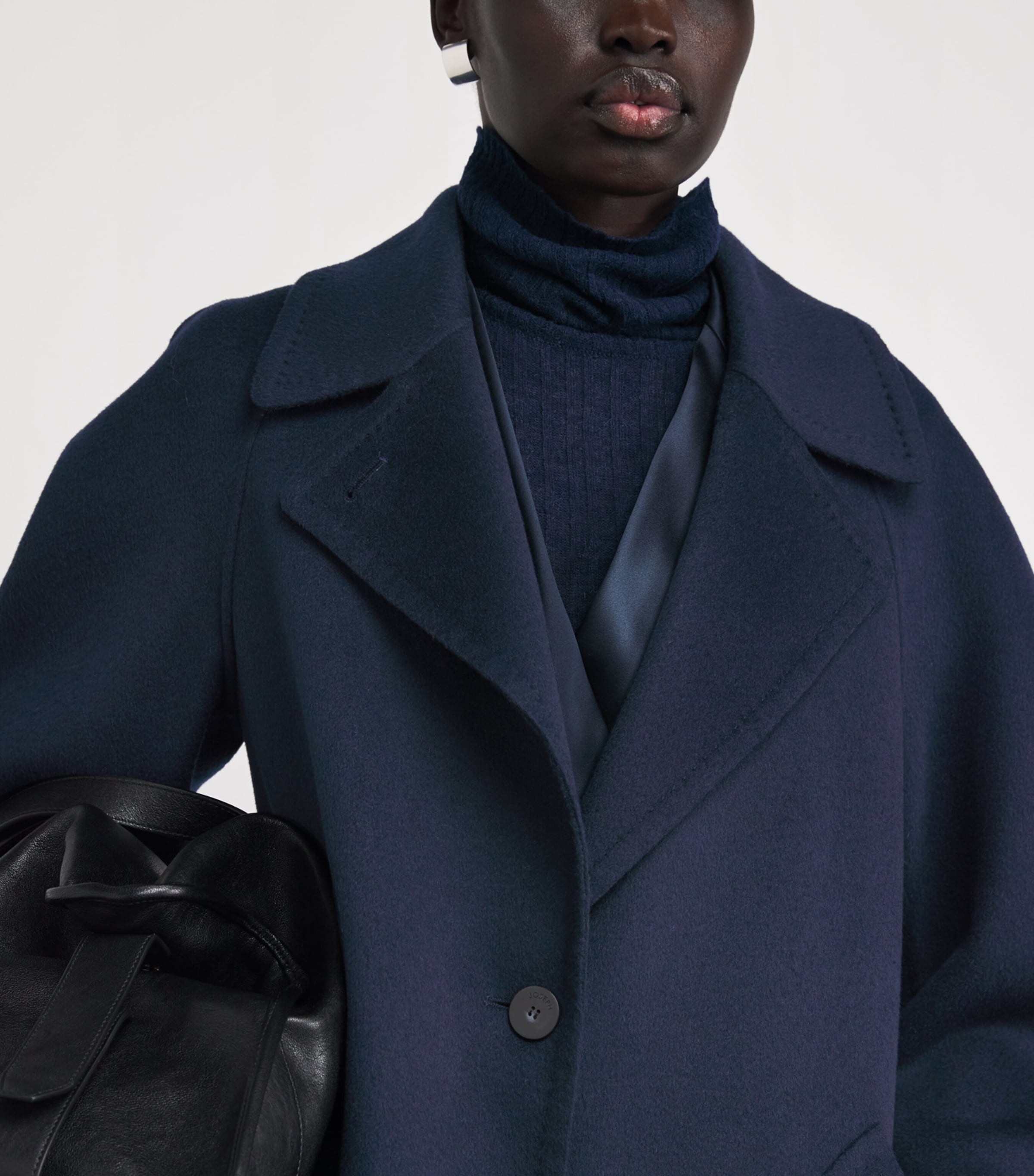 Double-Faced Cashmere Coat INDIGO Image 6