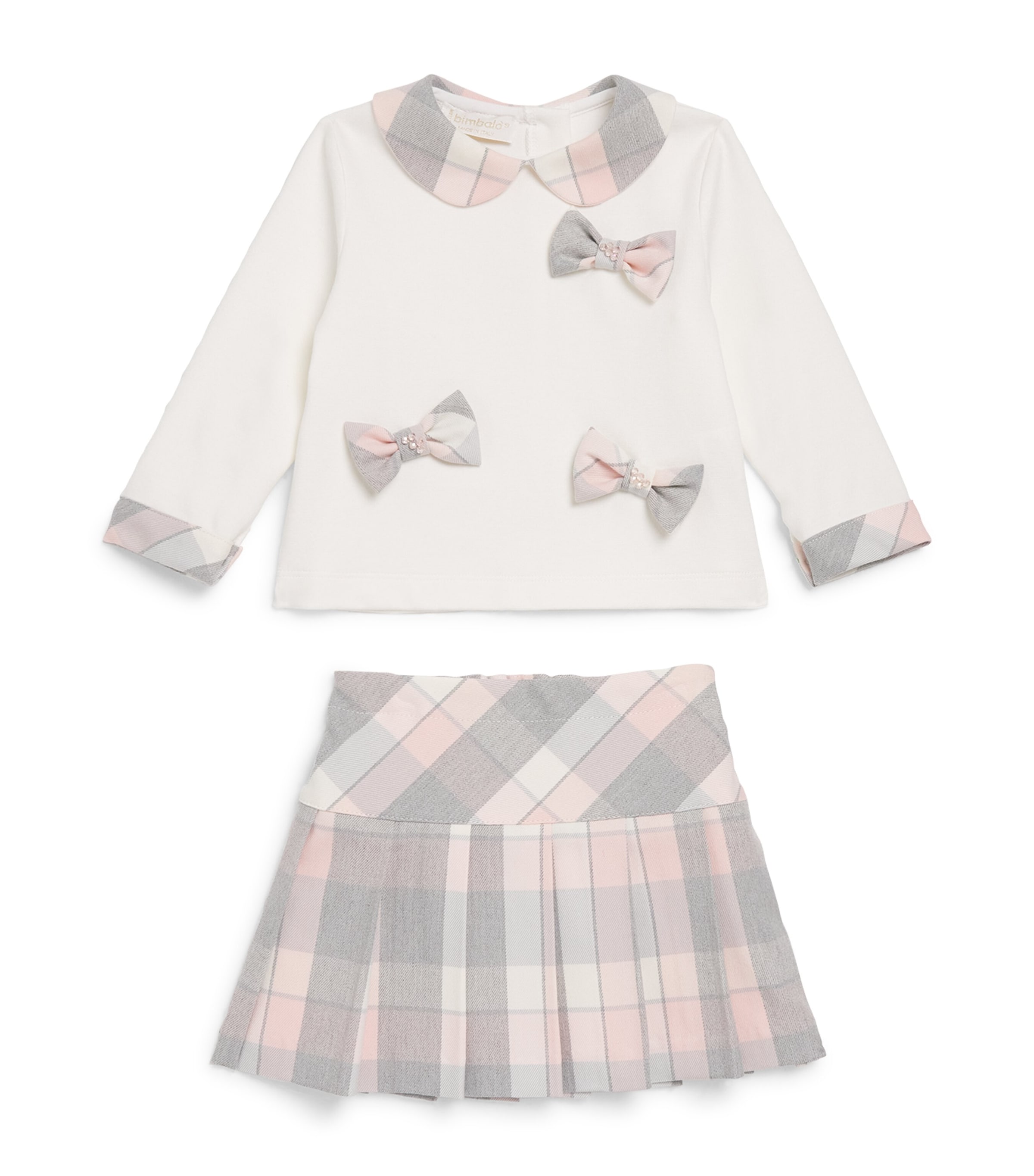 Bimbalò Top And Skirt Set In Pink