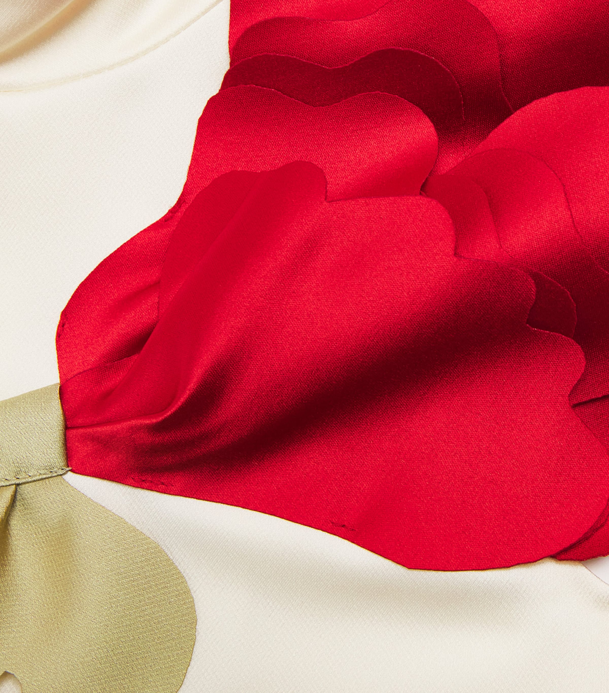 JESSIE AND JAMES Satin Kiss Me Over The Garden Fence Mini Dress (3-14 Years) Crème Satin Image 3