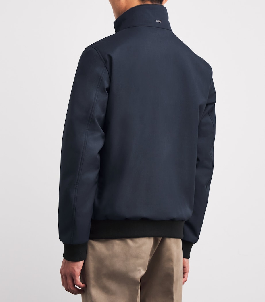 Wool Bomber Jacket 9200 BLUE Image 4