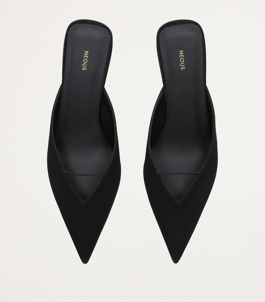 NEOUS Matar Heeled Mules 65 Black Image 4